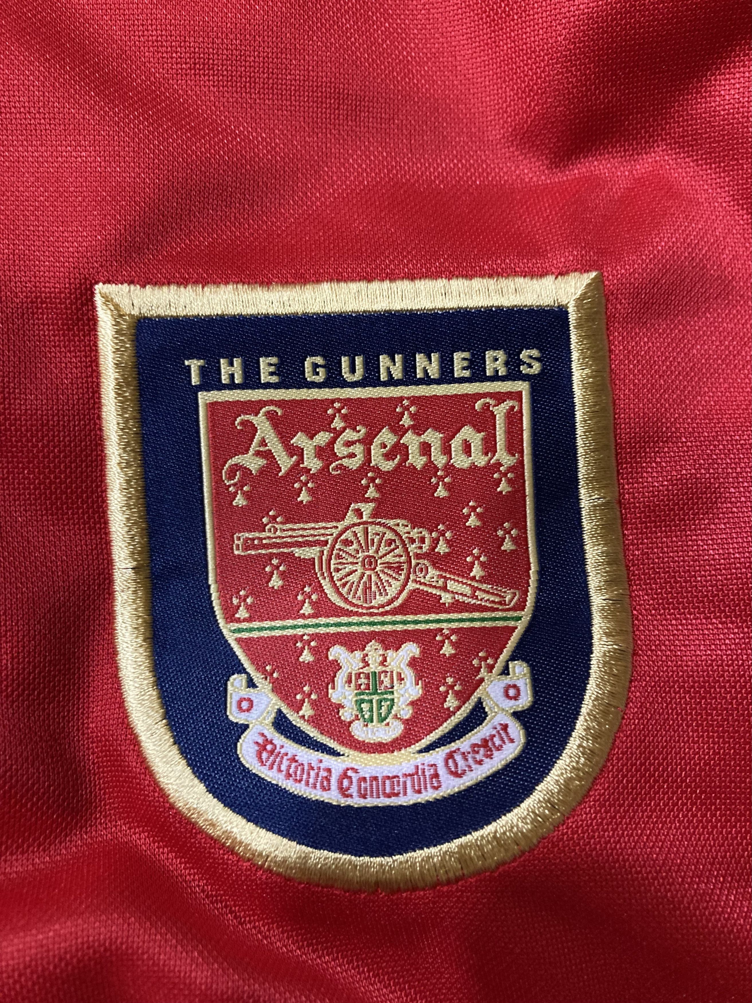 Nike 1998-99 Arsenal Home Jersey Shirt JVC [Very Good] Size US XXL / EU 58 / 5 - 7 Thumbnail