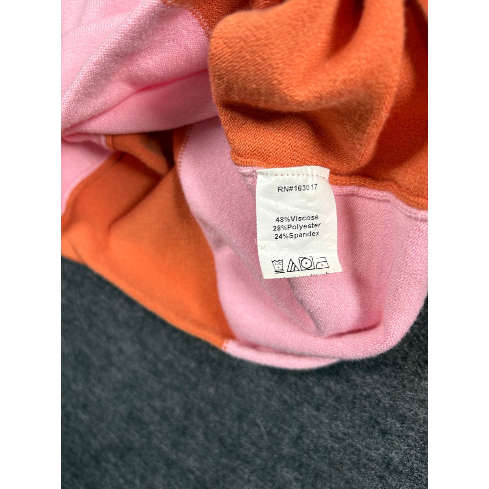 PRINCESS POLLY Princess Polly Colorblock Knit Mini Dress Pink Orange XS/S Size S / US 4 / IT 40 - 5 Thumbnail