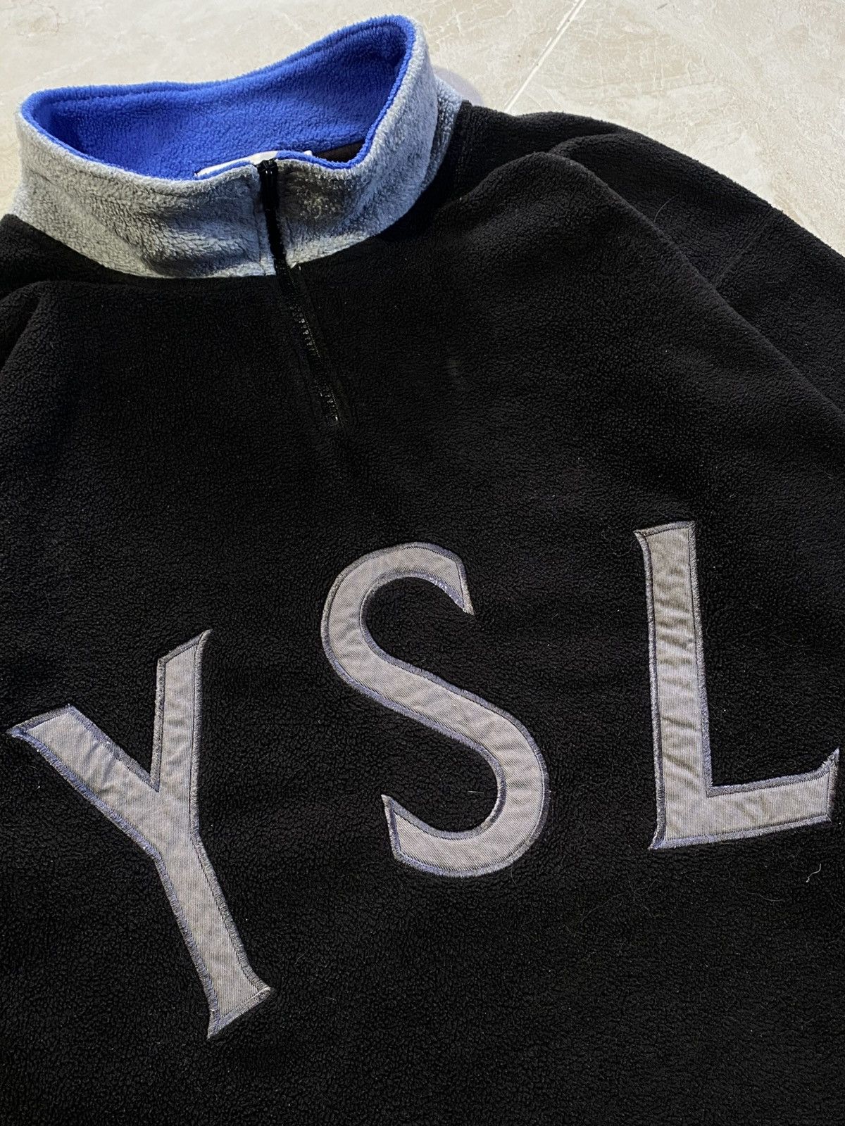Yves Saint Laurent YSL Yves Saint Laurent Fleece Pullover Sweater Drake Vibes Size US XL / EU 56 / 4 - 3 Thumbnail