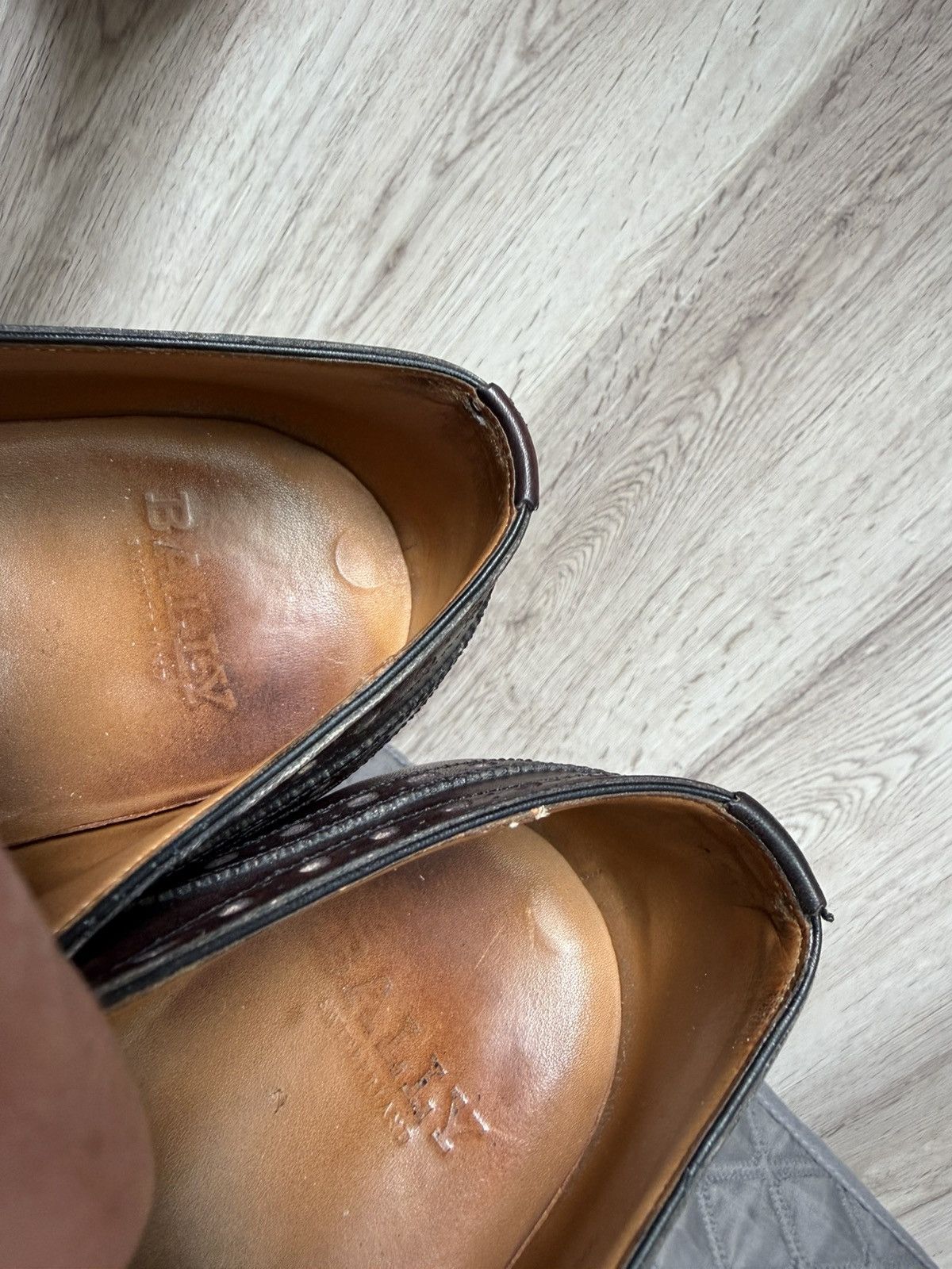 Bally Bally Mens Leather Brogues Goodyear Welted Brown Patina Size US 10 / EU 43 - 23 Thumbnail