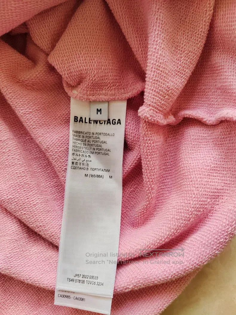 Balenciaga Balenciaga Pink Hooded Sweatshirt Size US M / EU 48-50 / 2 - 6 Thumbnail