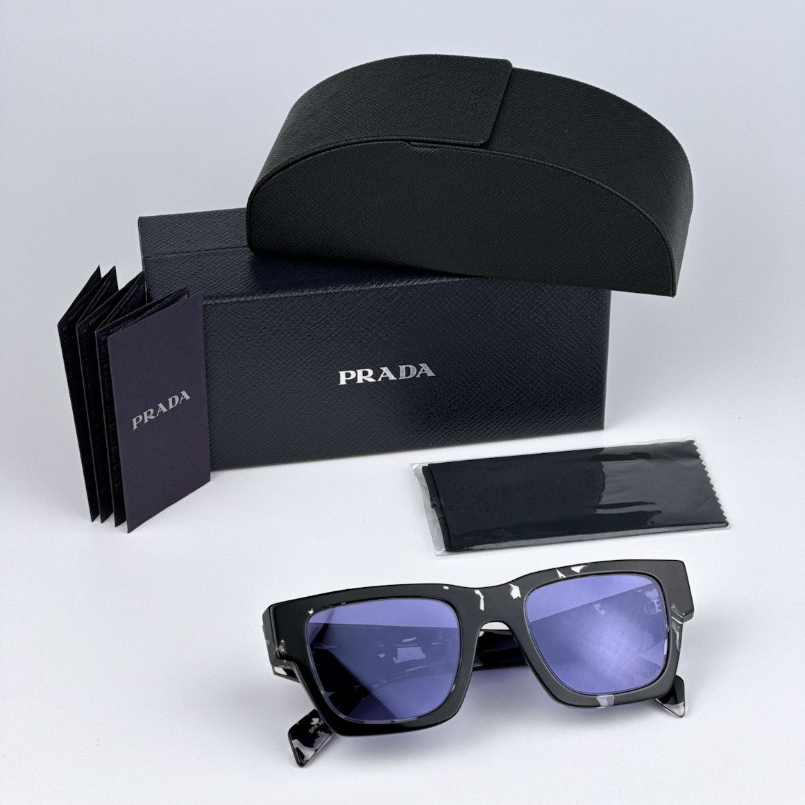 Prada NEW Prada PRA06S 15O50B Square Unisex Sunglasses PR A06S Size ONE SIZE - 12 Thumbnail