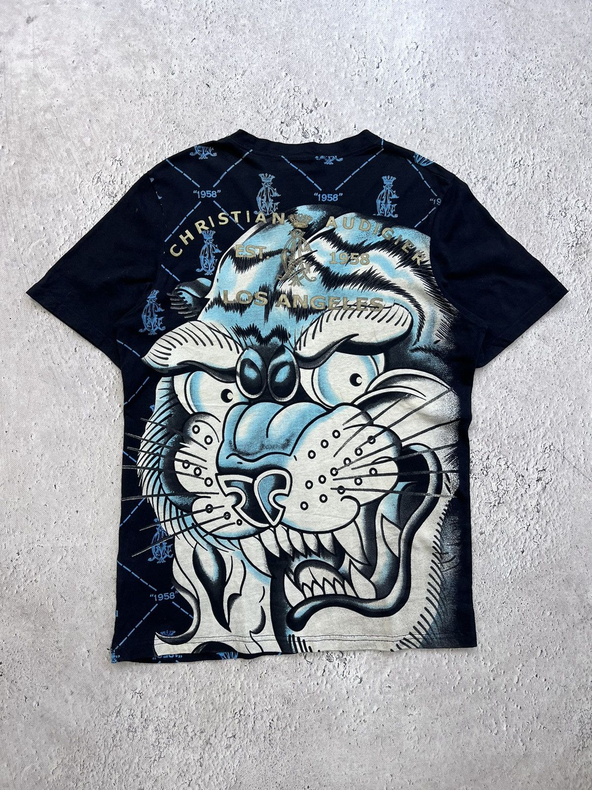 Christian Audigier × Ed Hardy × Vintage Vintage Ed Hardy By Christian Audigier T-shirt Big Logo Tee Size US M / EU 48-50 / 2 - 6 Thumbnail