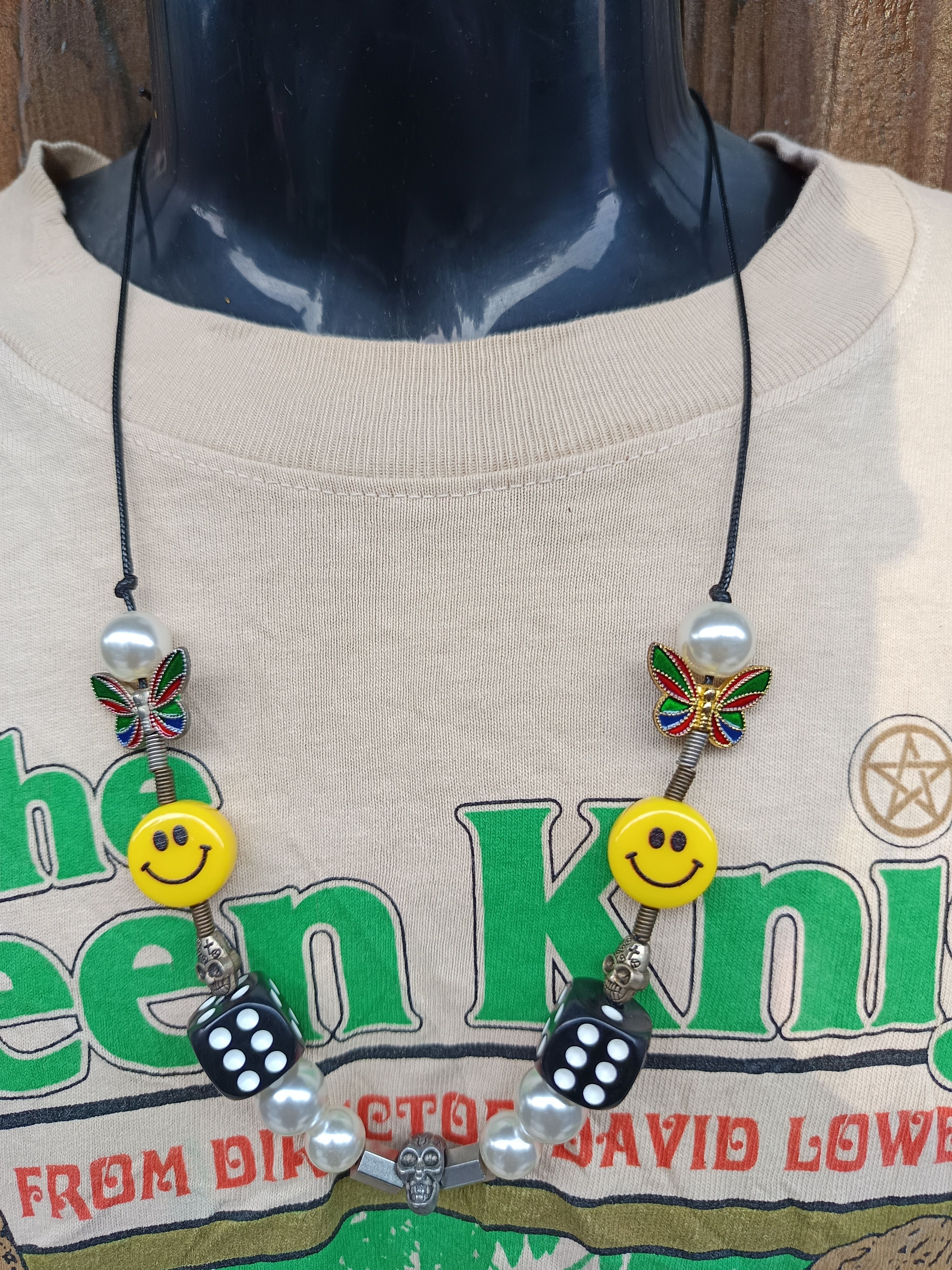 A$AP Rocky Evae Smiley Pearl Dice Skull Necklace Size ONE SIZE - 1 Thumbnail