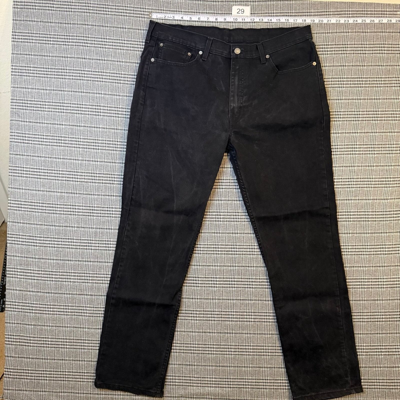 Levi's Levi's 514 Men's Jeans Black Denim Straight Fit Size 38x32 Size US 38 / EU 54 - 3 Thumbnail
