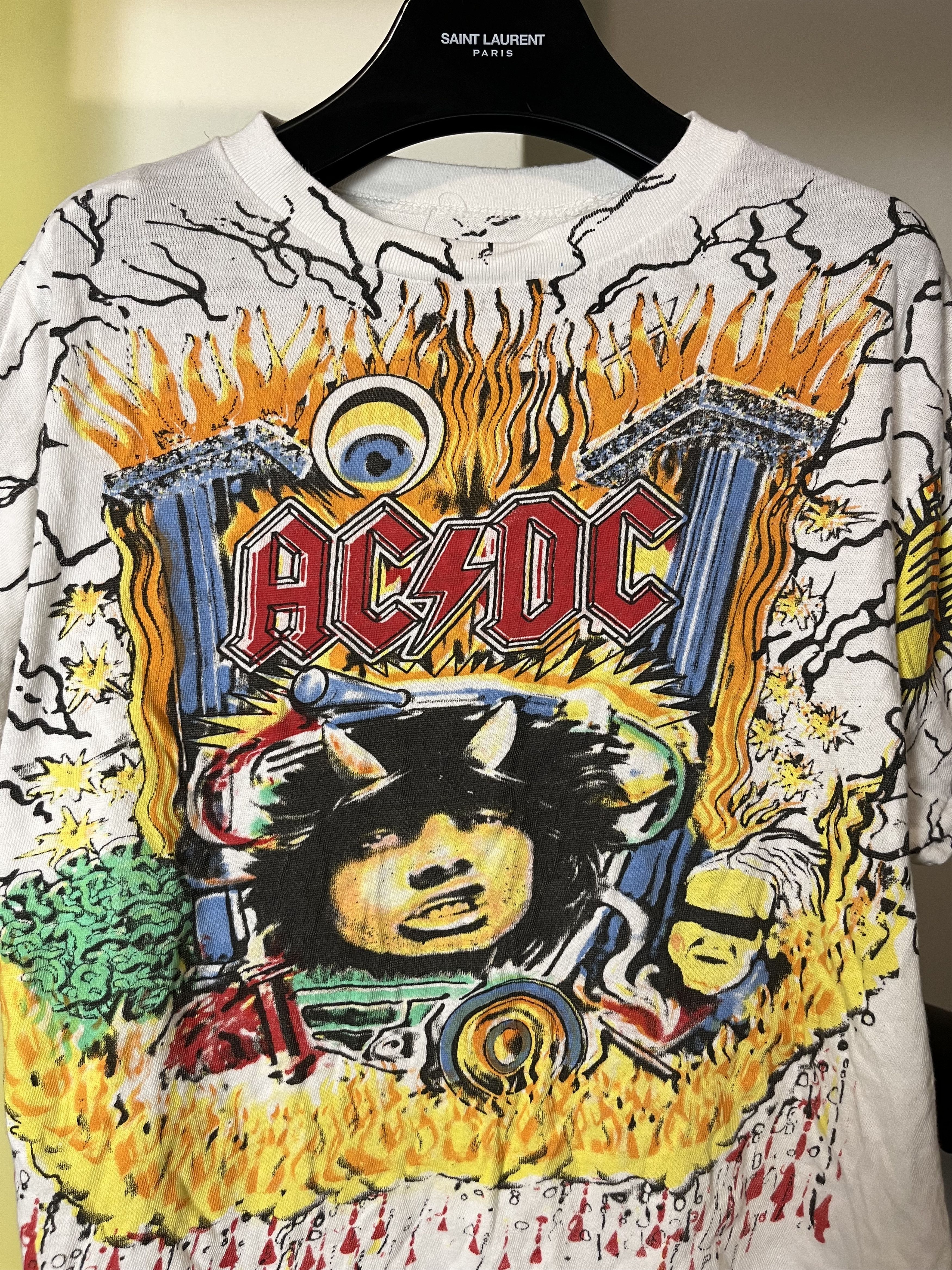 AC/DC × Vintage 80/90s AC/DC Crazy AOP Tee Size US L / EU 52-54 / 3 - 3 Thumbnail