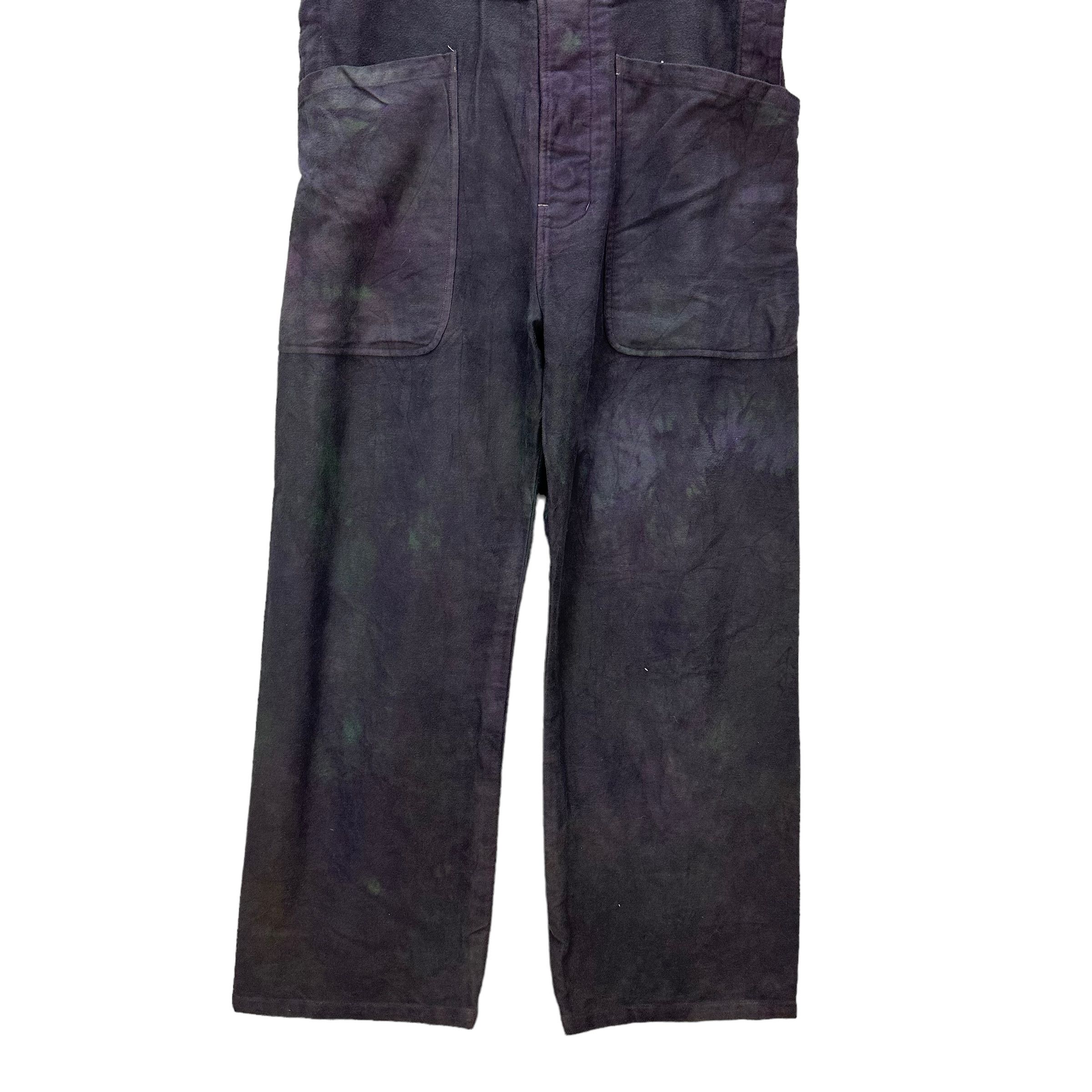 Japanese Brand TRASHED🔥 YAECA WRITE EXCELENT FABRIC OVERALLS #8579-015 Size US 32 / EU 48 - 3 Thumbnail