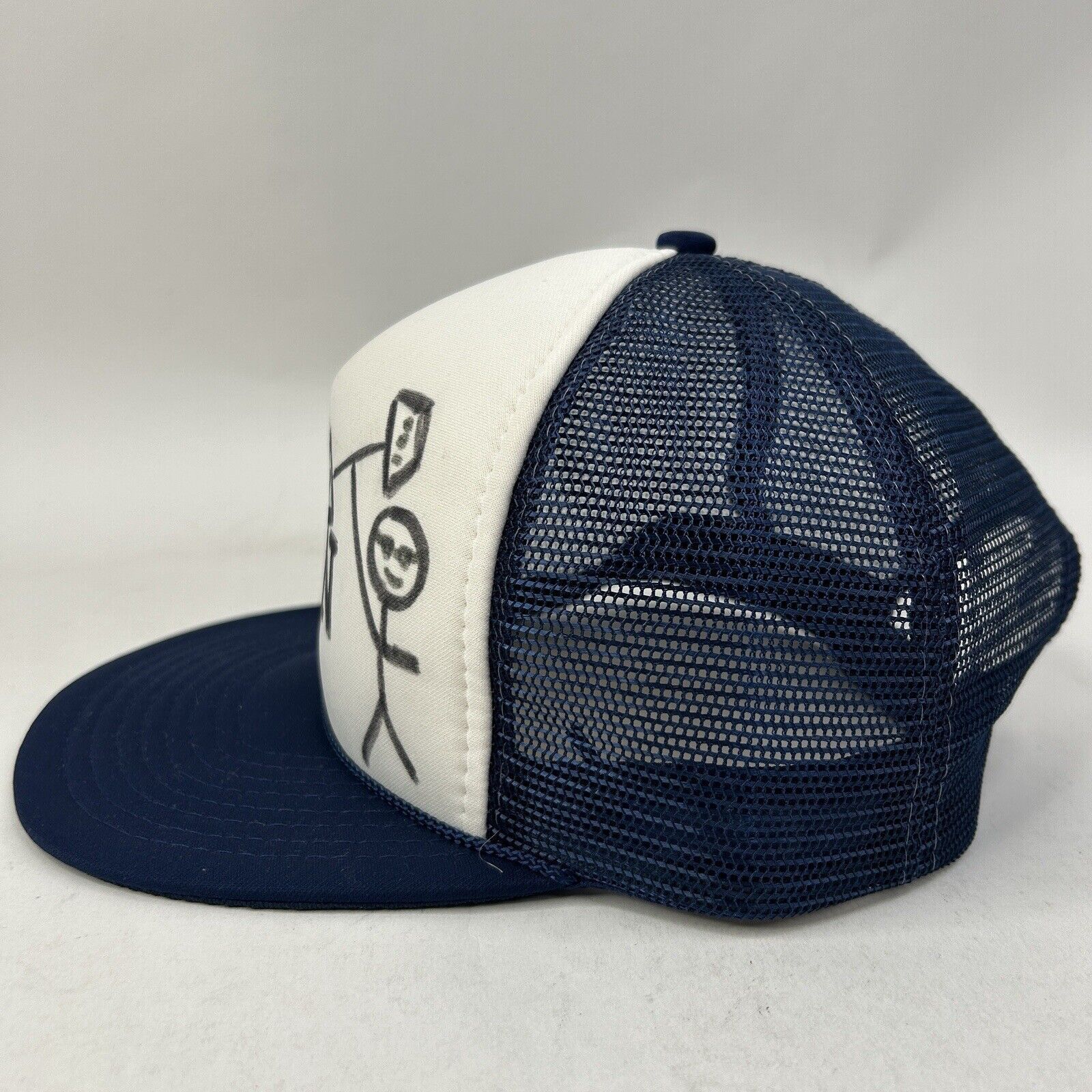 Vintage Vintage 80’s Funny “Ironman” Snapback Trucker Hat 2024 Size ONE SIZE - 3 Thumbnail