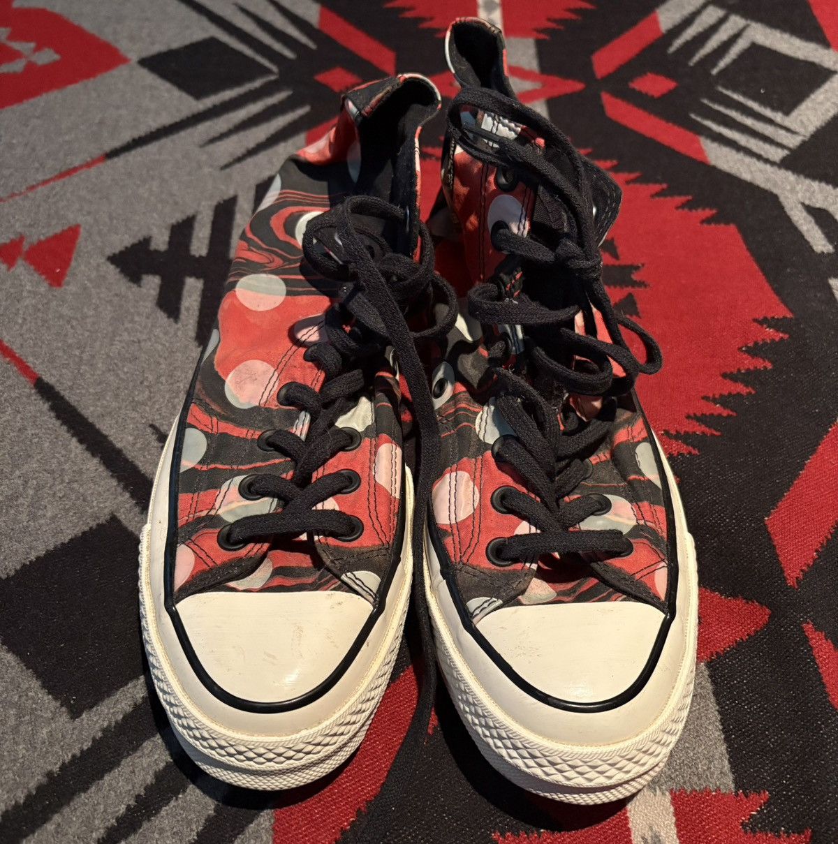 Converse Polka Dot High Tops Size US 8.5 / EU 41-42 - 1 Thumbnail