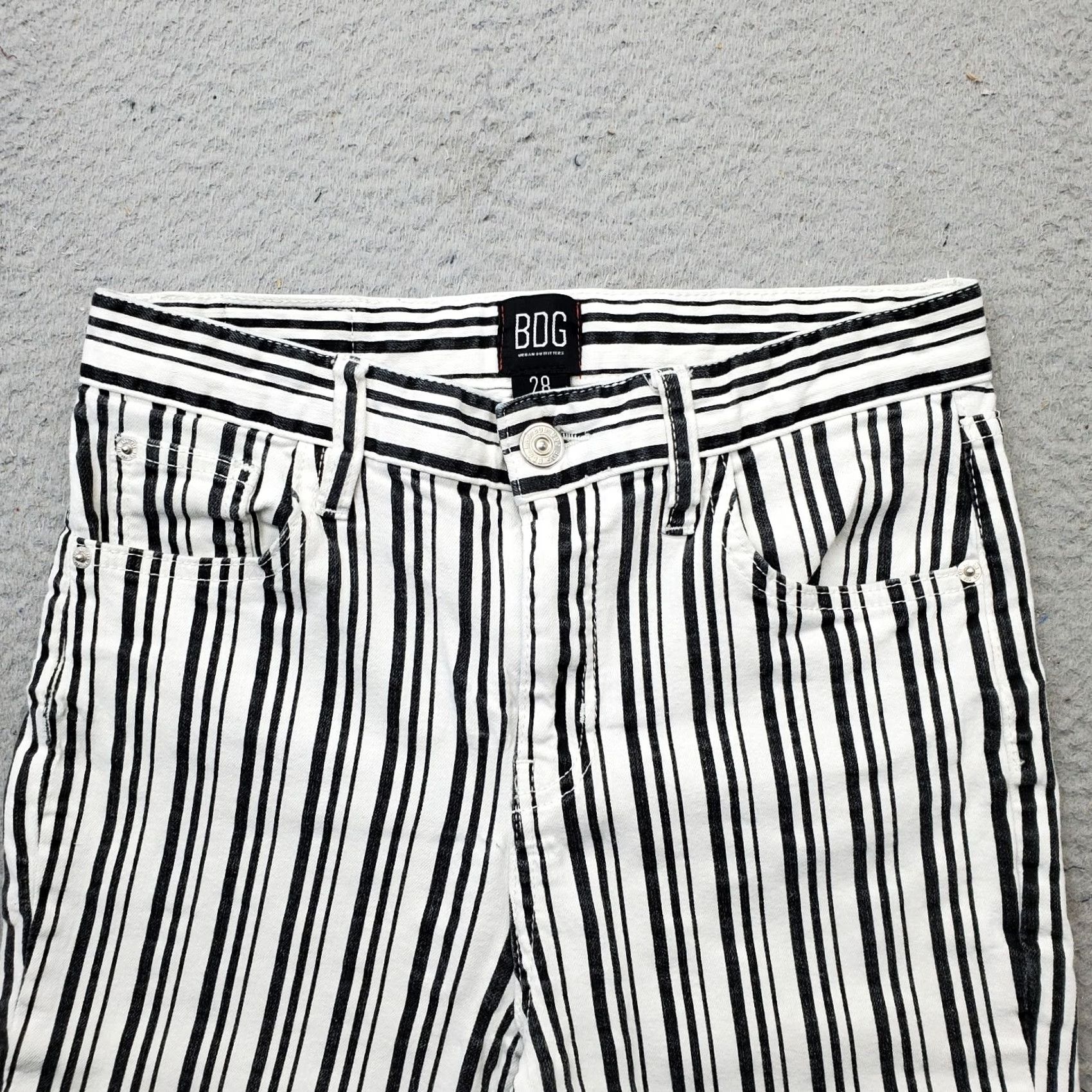 Urban Outfitters Urban Outfitters Jeans Womens Size 28 Multicolor Striped Kick Flare Pocket 5-Pocket Front Flat Women's Jeans Size 28" / US 6 / IT 42 - 6 Thumbnail