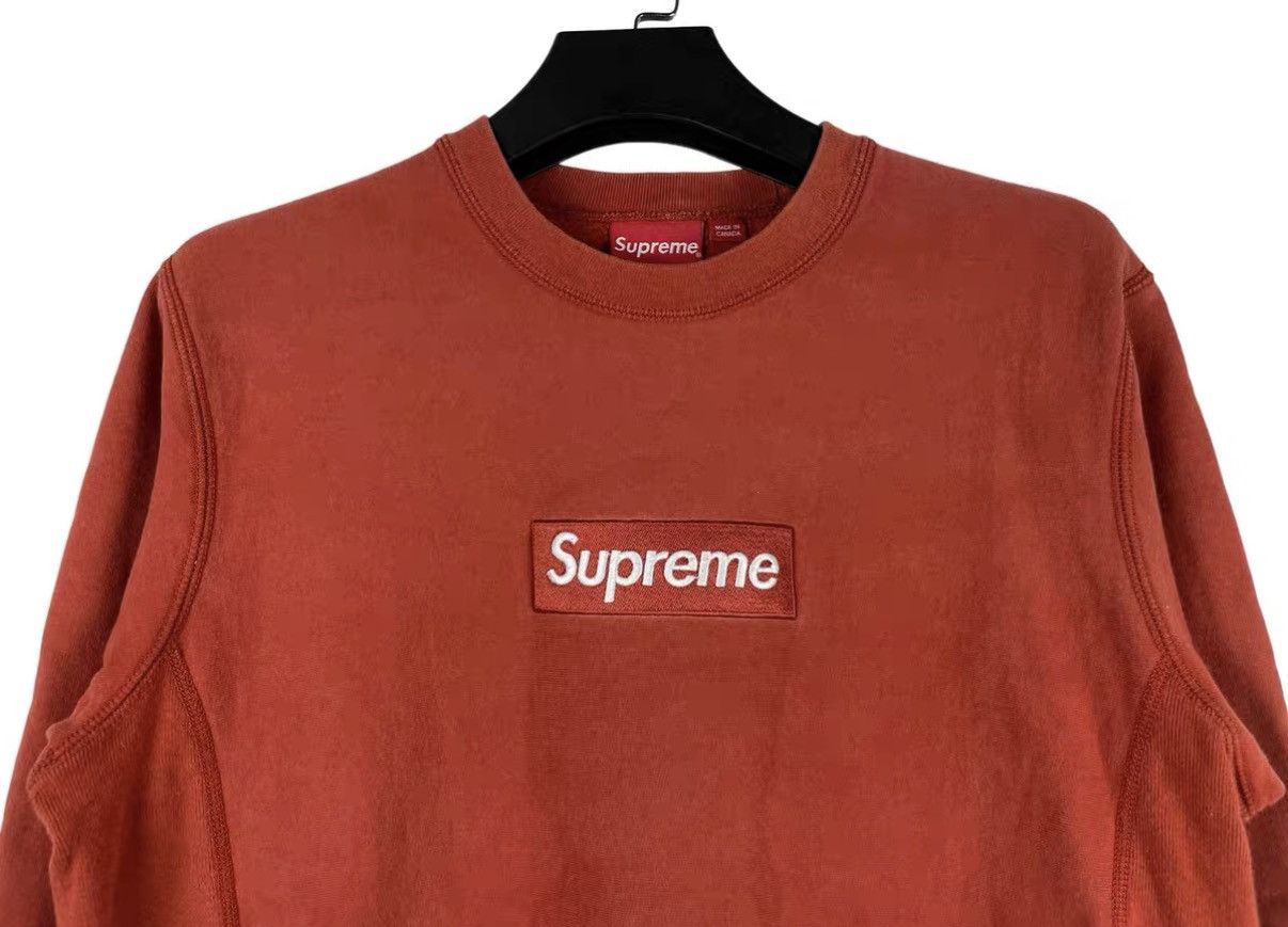 Supreme Supreme FW18 Red Box Logo Crewneck Bogo Sweatshirt J31 Size US M / EU 48-50 / 2 - 3 Thumbnail
