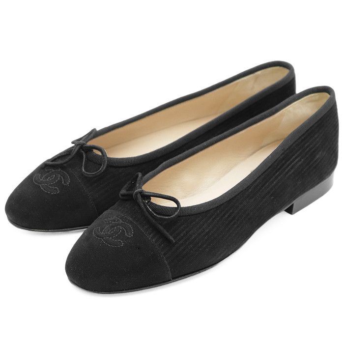 Chanel Chanel Chanel Leather Ballet Flats Leather Shoes DUTY FREE for USA Size ONE SIZE - 1 Thumbnail