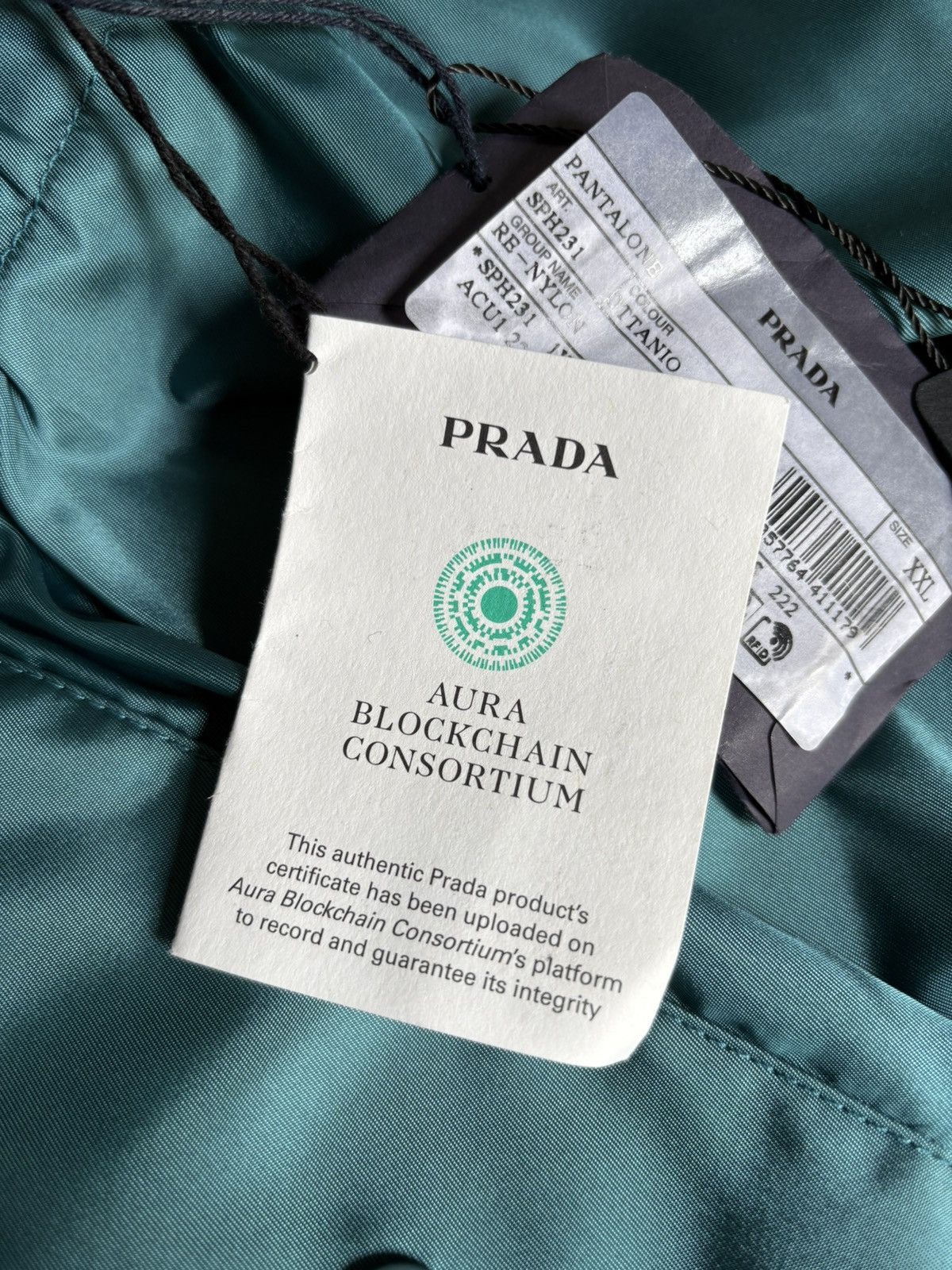 Prada Prada Re Nylon Pants Green Blue Size US 36 / EU 52 - 9 Thumbnail