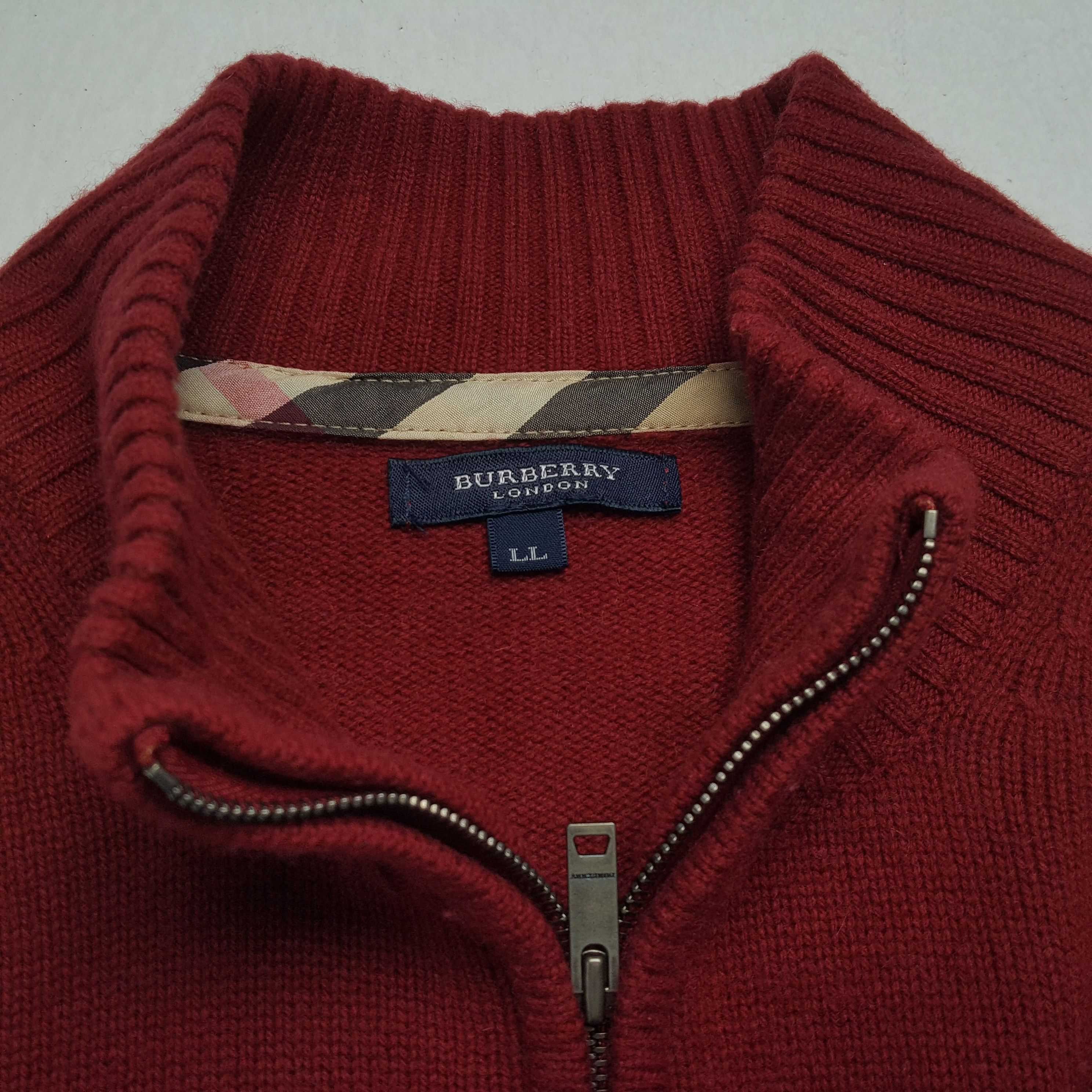 Burberry × Vintage BURBERRY LONDON Fashion Style Custom Art Sweater Size US M / EU 48-50 / 2 - 10 Thumbnail