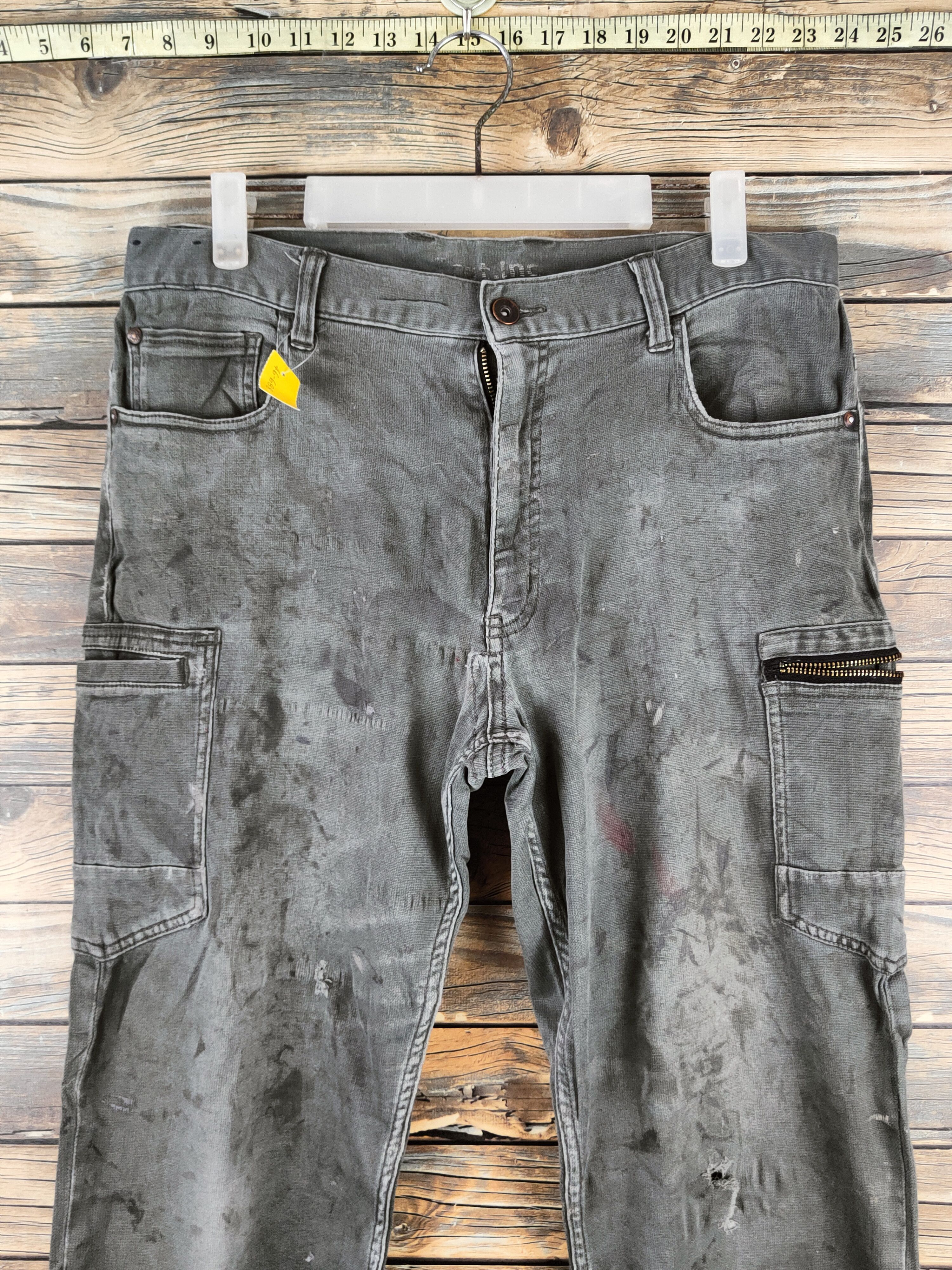 Japanese Brand DL Scot.Inc Army Green Multipocket Cargo Pants #46-688 Size US 33 - 2 Thumbnail