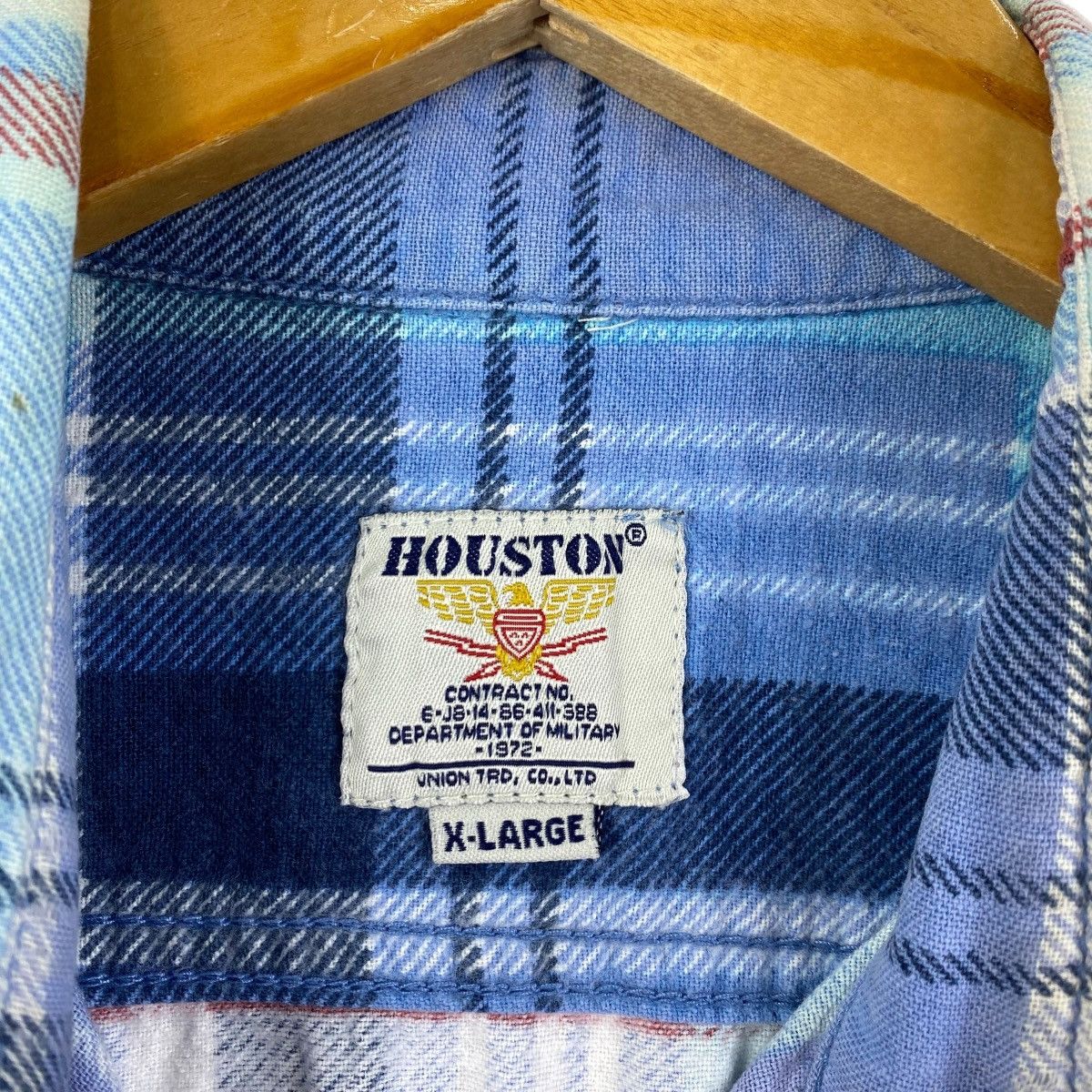 Vintage Vintage 90s HOUSTON Flannel Shirt Checkered Western Size US XL / EU 56 / 4 - 4 Thumbnail