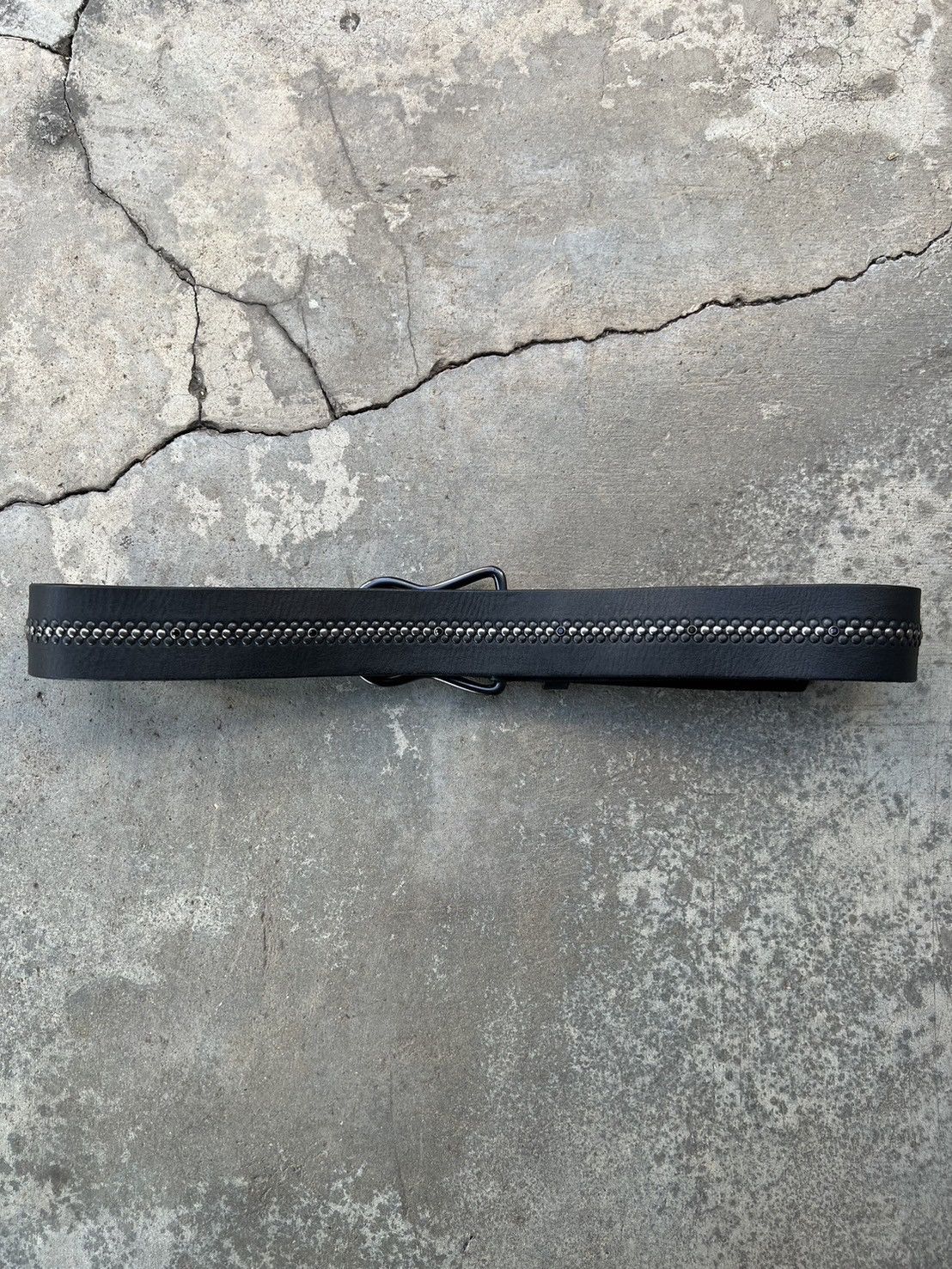 Vintage Vintage Studded Leather Belt Size 34 - 6 Thumbnail