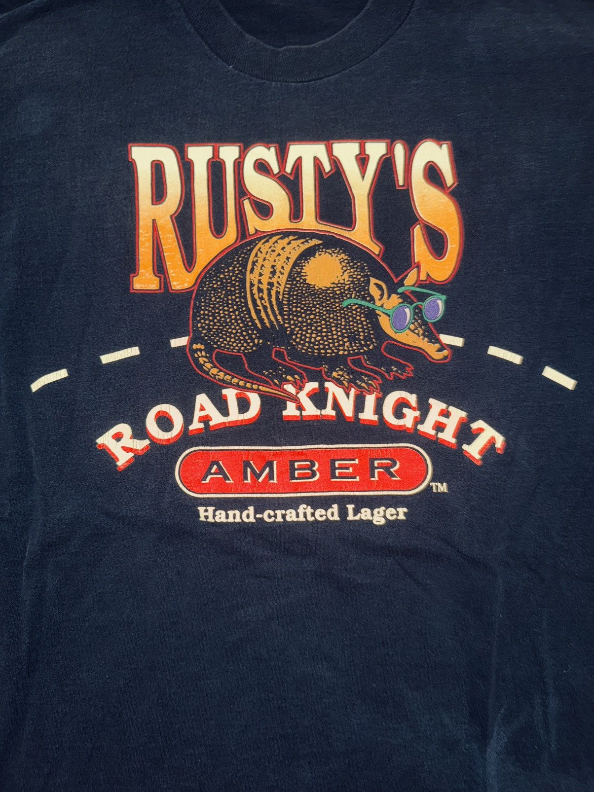 Vintage Vintage Single Stitch Rusty’s Road Knight Amber Lager Tee Size US XL / EU 56 / 4 - 2 Thumbnail