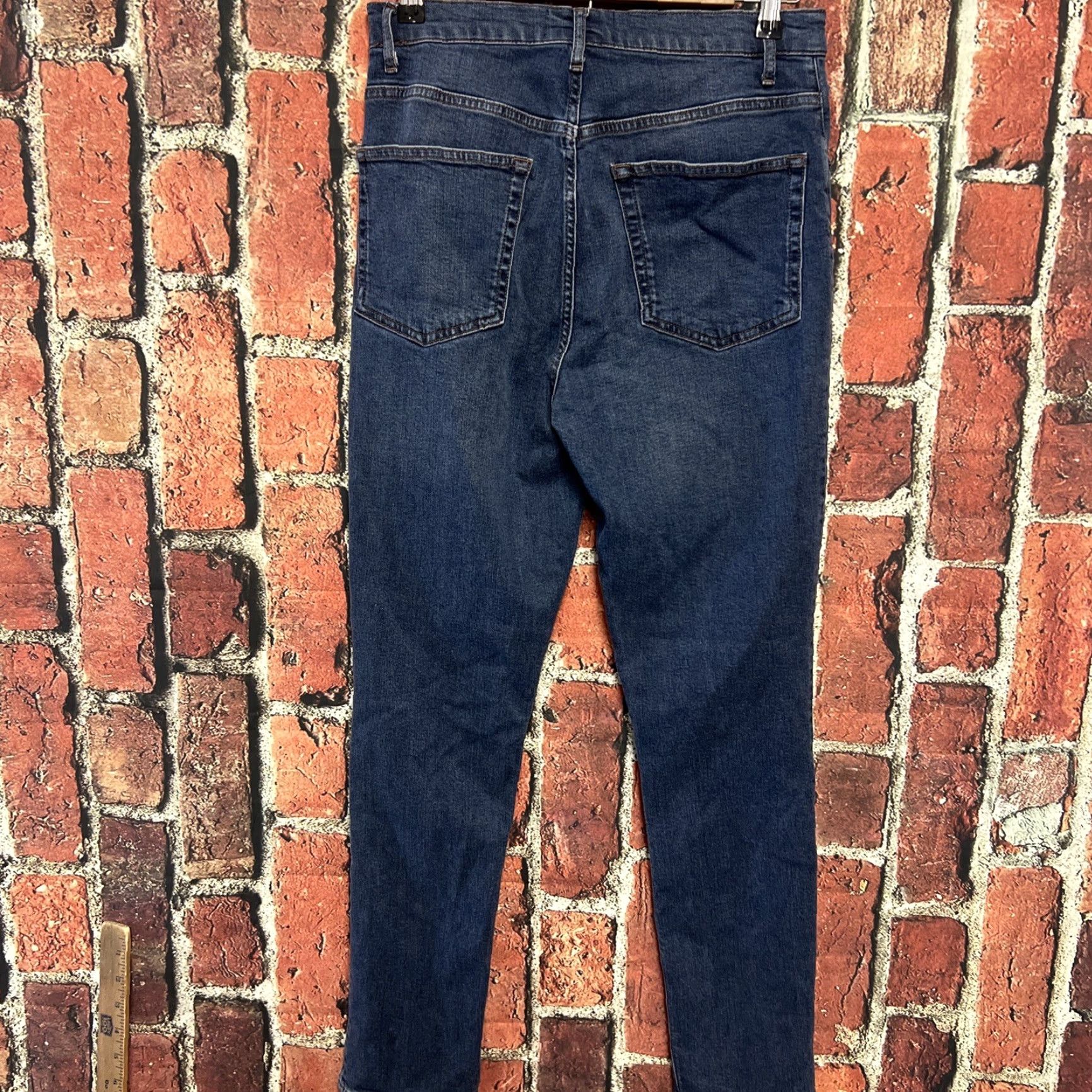 Reformation Reformation Jeans LY506 High and Skinny Havana Blue Size 30 Women Jeans Size 30" / US 8 / IT 44 - 3 Thumbnail