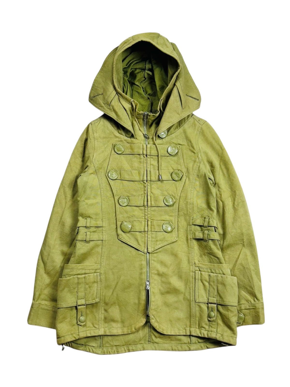 Ekam 2000s Backs - Apocalypse Style Napoleon Hooded Jacket Size US M / EU 48-50 / 2 - 3 Thumbnail