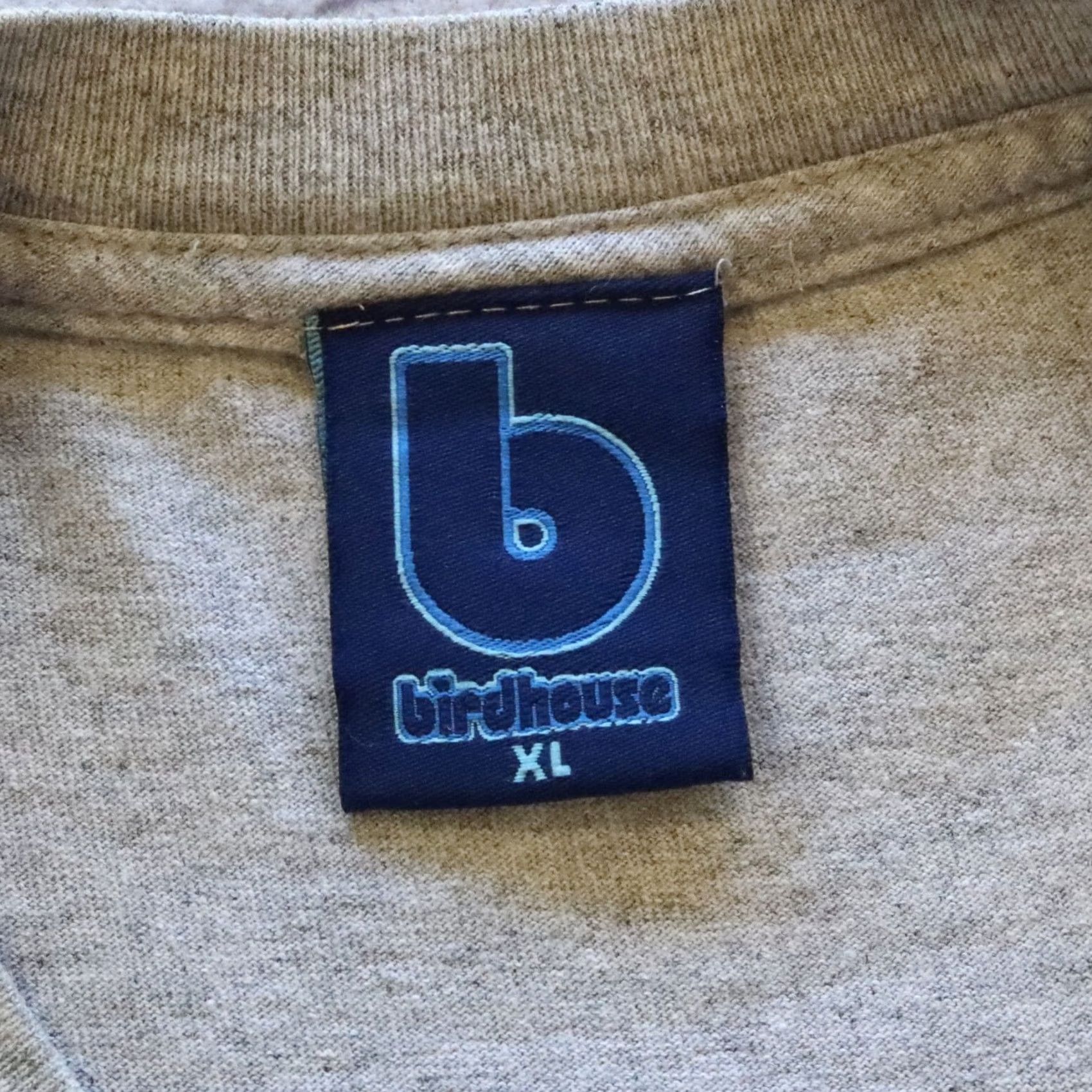 Vintage VINTAGE Birdhouse Logo Tee Shirt XL Men's Gray Short Sleeve Made in USA Tony Hawk Size US XL / EU 56 / 4 - 6 Thumbnail