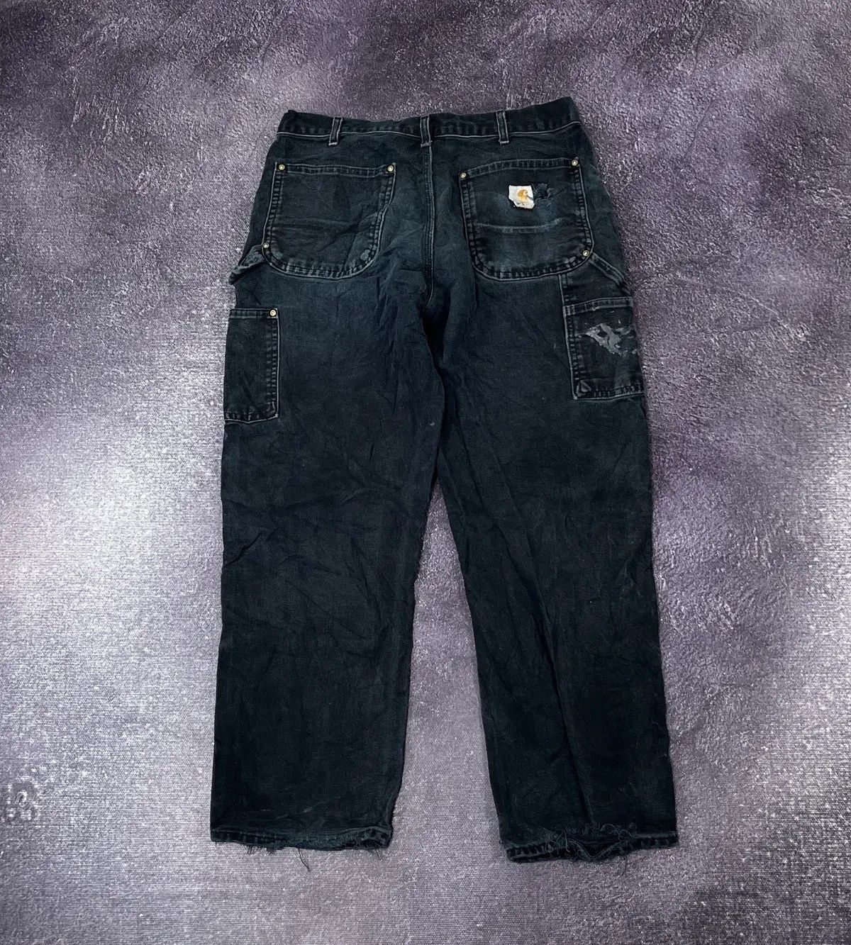 Carhartt Vintage 90s Carhartt Double Knee Faded Work Baggy Pants Size US 33 - 11 Thumbnail