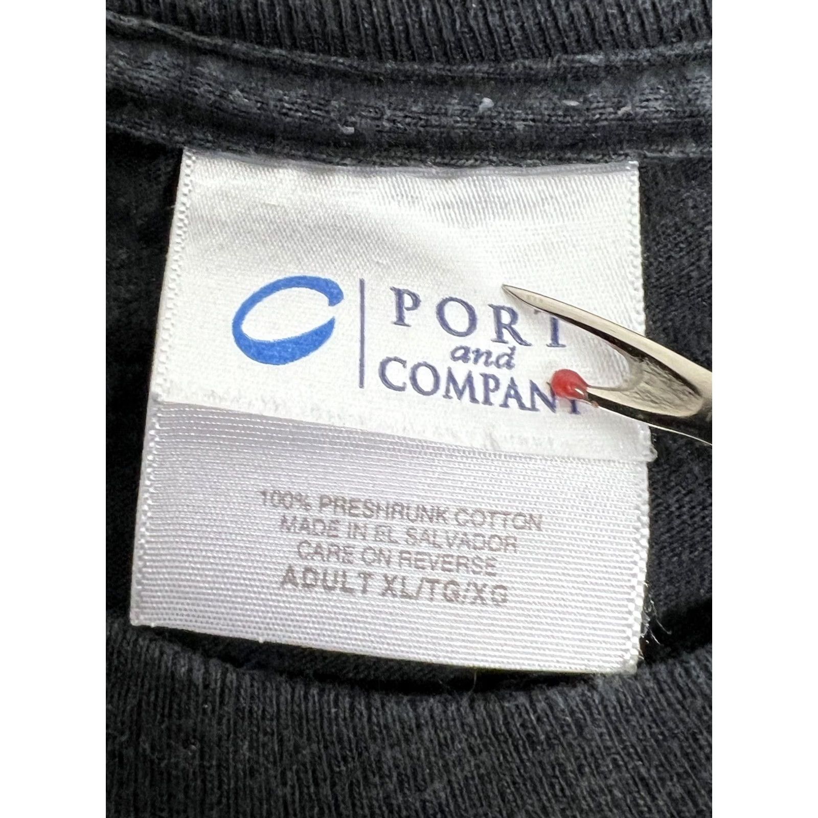 Port & Company VINTAGE Florida Sailboat Sunshine State Port & Company T-Shirt Black XL Sun Faded 90s Graphic Mens Shirt Size US XL / EU 56 / 4 - 6 Thumbnail