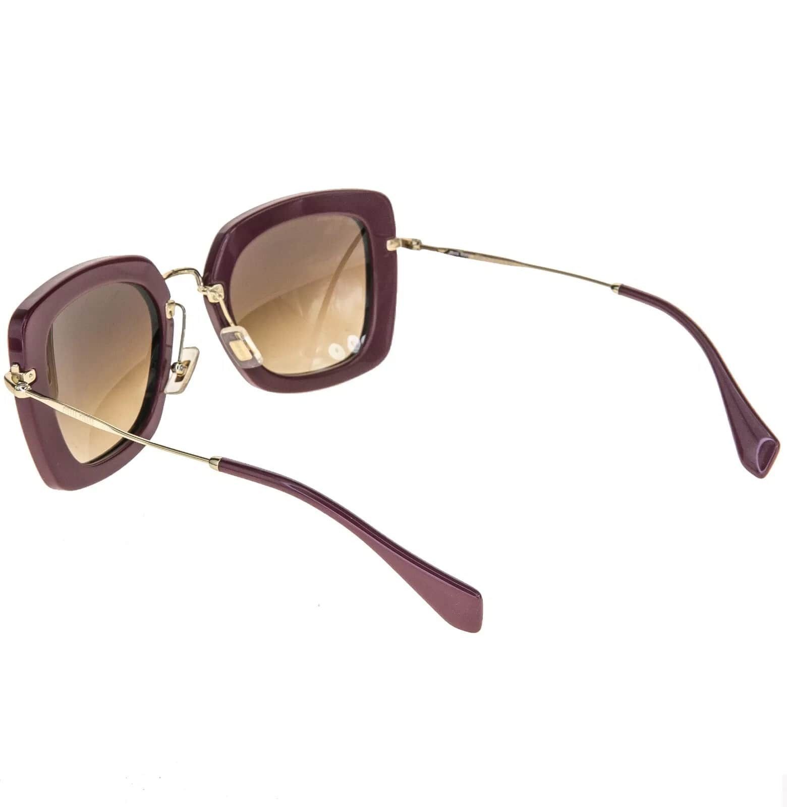 Miu Miu MIU MIU NOIR 07O Foil Purple Square Sunglasses SMU07O Size ONE SIZE - 6 Thumbnail