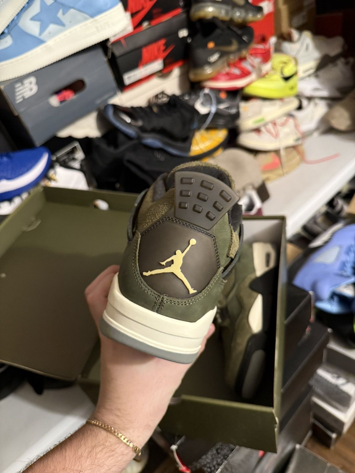 Jordan Brand Jordan retro 4 craft olive sz 9.5 Size US 9.5 / EU 42-43 - 4 Thumbnail