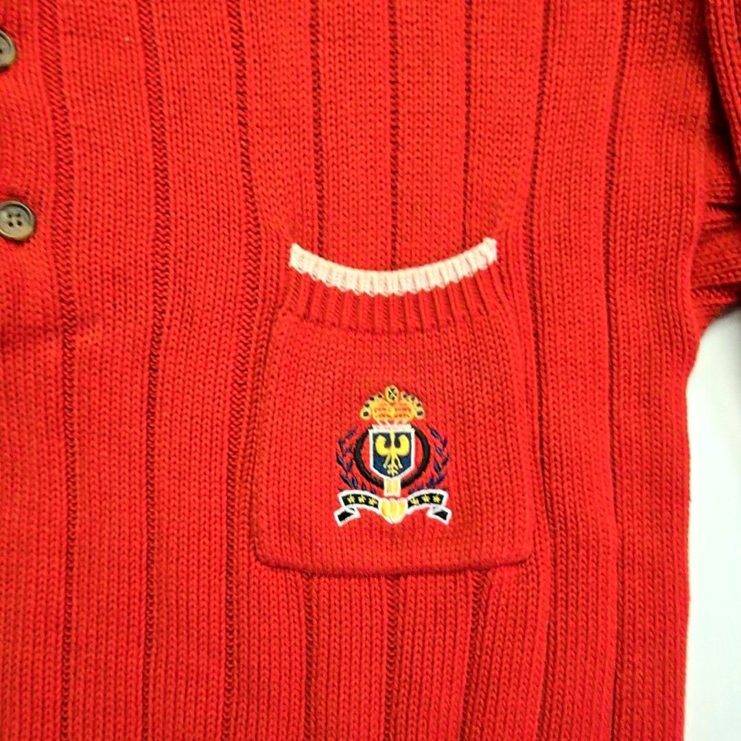 Gap Vintage Gap Red Knit Polo Sweater Embroidered Ribbed XL Y2K Size US XL / EU 56 / 4 - 2 Thumbnail