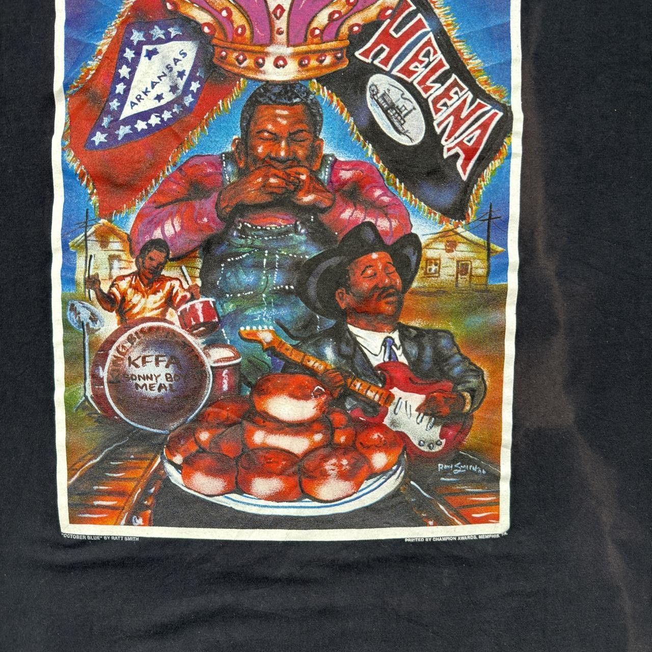 Other Vintage 90s King Biscuit Tee Size US L / EU 52-54 / 3 - 3 Thumbnail