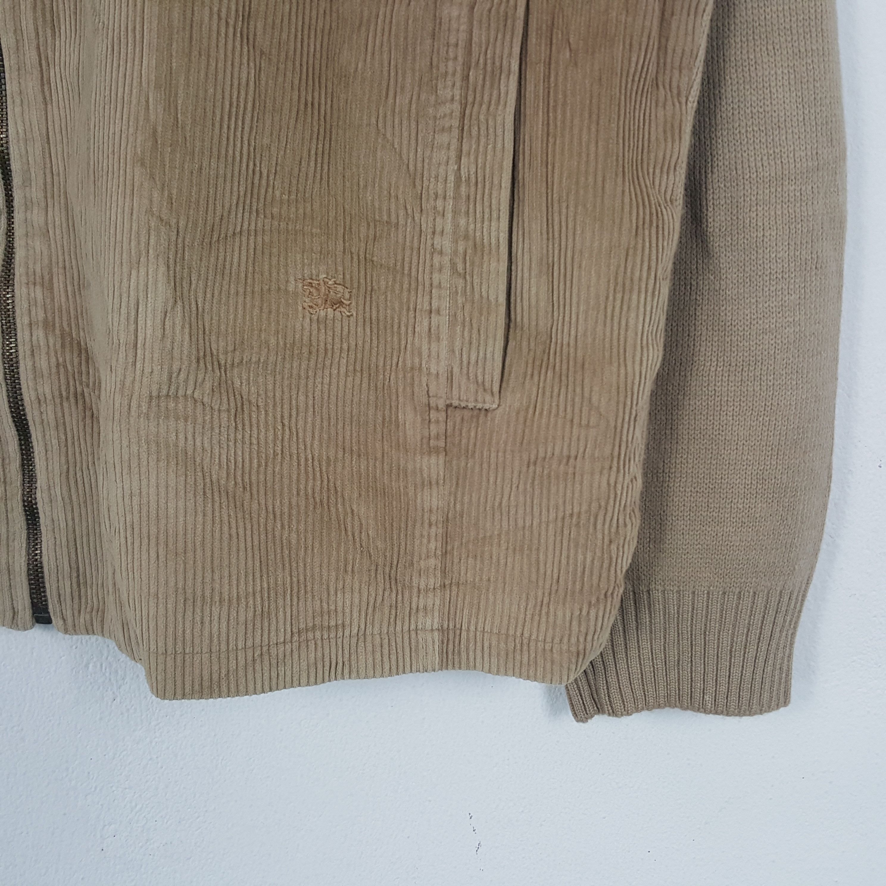 Burberry × Vintage Vintage Burberry London Custon Art Logo Wool Corduroy Jacket Size US XL / EU 56 / 4 - 4 Thumbnail