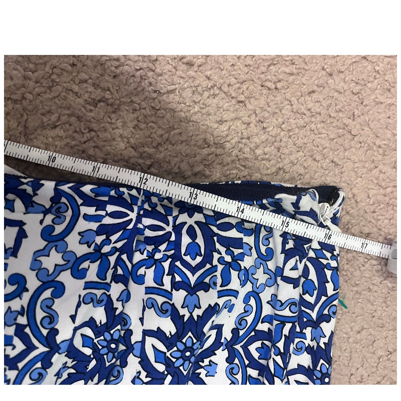 MILLY Women's Blue Milly Skirt L Size 29" - 4 Thumbnail