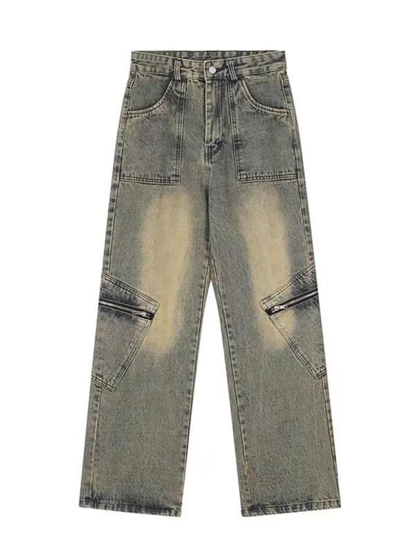 VIBE Vintage washed straight-leg micro-flared jeans Size US 32 / EU 48 - 1 Thumbnail