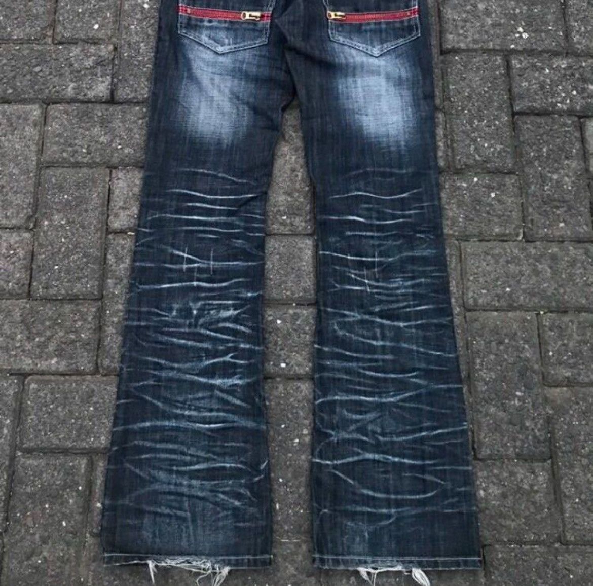 semanticdesign Semantic Design Faded Flare Denim Pants Size US 32 / EU 48 - 6 Thumbnail