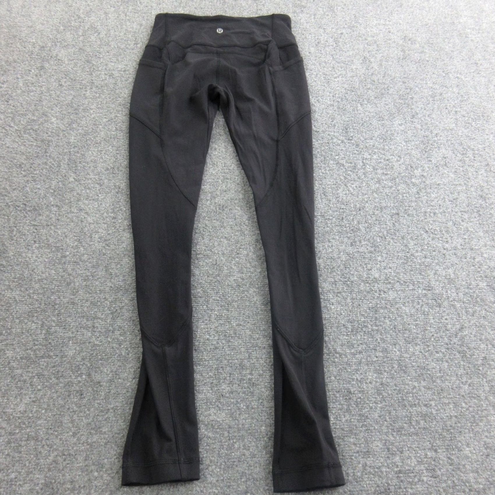 Lululemon Lululemon Womens Black High Rise Yoga Leggings Pockets LW5A7S P60 Pants 4 Size 27" / US 4 / IT 40 - 7 Thumbnail