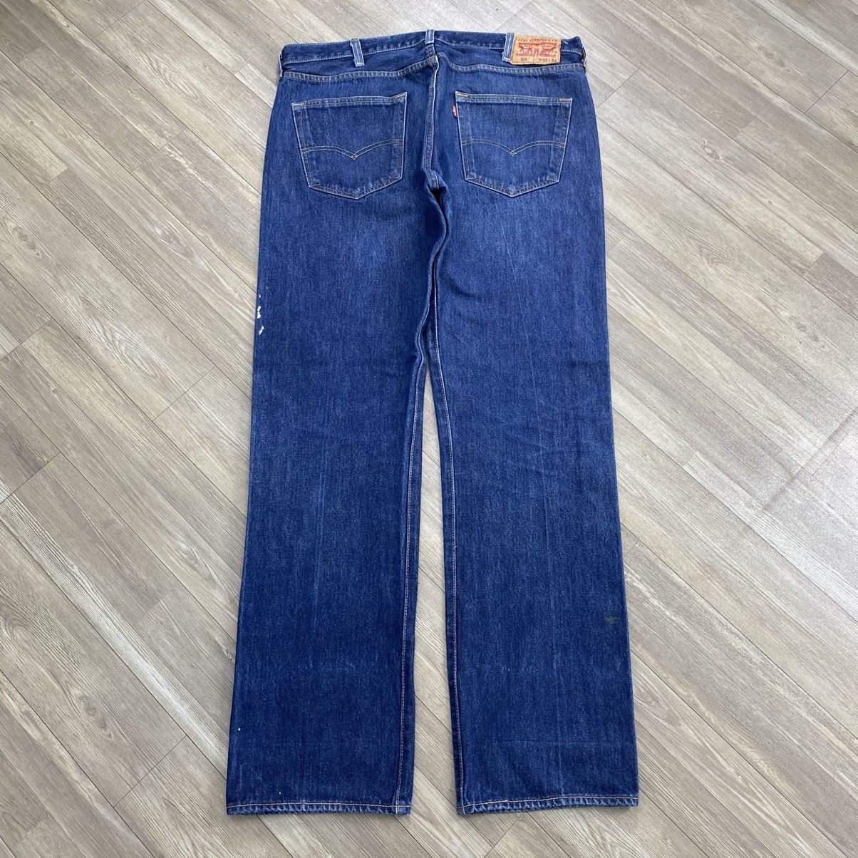 Levi's Vintage Clothing 2000s Vintage Levis 501 Painted 38x34 Blue Jeans Size US 38 / EU 54 - 20 Thumbnail