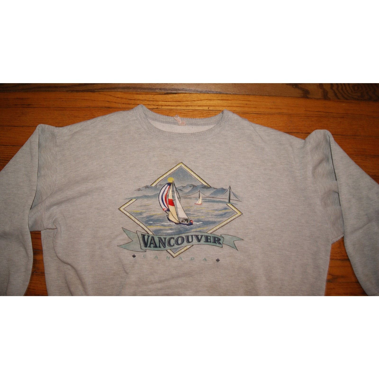 Vintage VTG Vancouver Canada Sail 2XL Sweatshirt Oversized Biggie Size US XXL / EU 58 / 5 - 1 Thumbnail