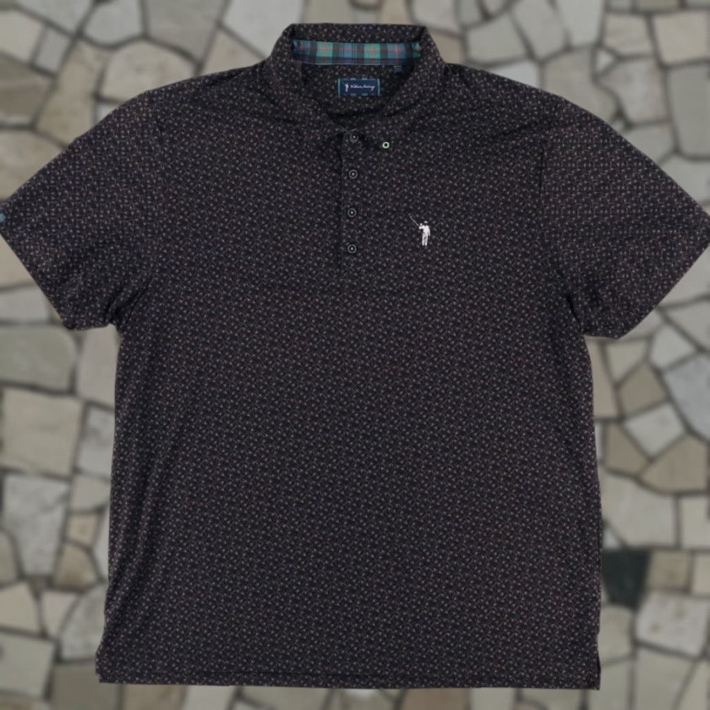 Vintage William Murray Cocktail Magarita Stretch Polo Shirt Black 2XL Mens Shirt Size US XXL / EU 58 / 5 - 1 Thumbnail