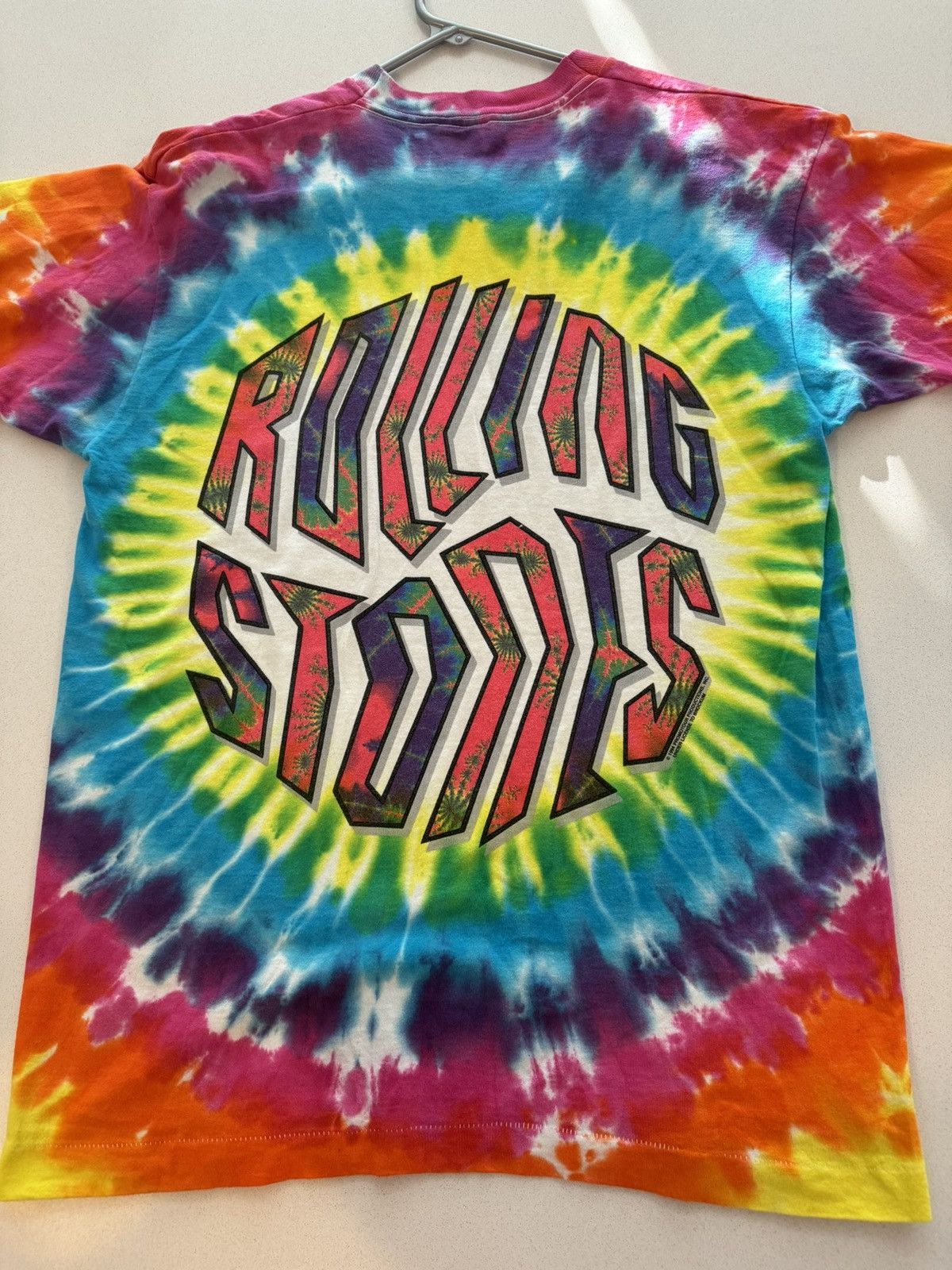 Vintage Vintage 1994 Rolling Stones Tie Dye Shirt Large Size US L / EU 52-54 / 3 - 9 Thumbnail