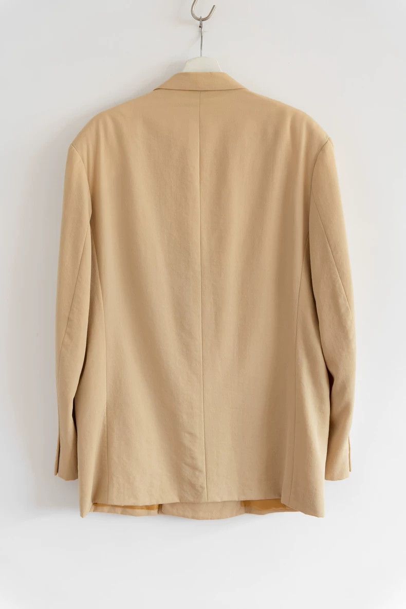 Yohji Yamamoto Yohji Yamamoto size s 92aw minimalist canary blazer 2502-N Size 36S - 2 Thumbnail