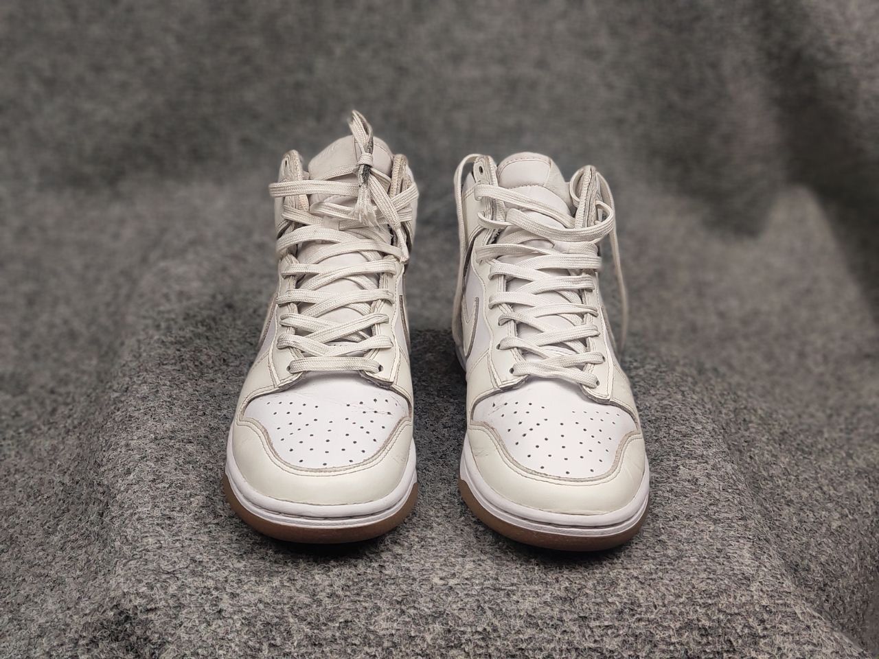 Nike Nike Dunk High Sail Gum Leather White Sneakers Vintage Style Size US 7.5 / EU 40-41 - 10 Thumbnail