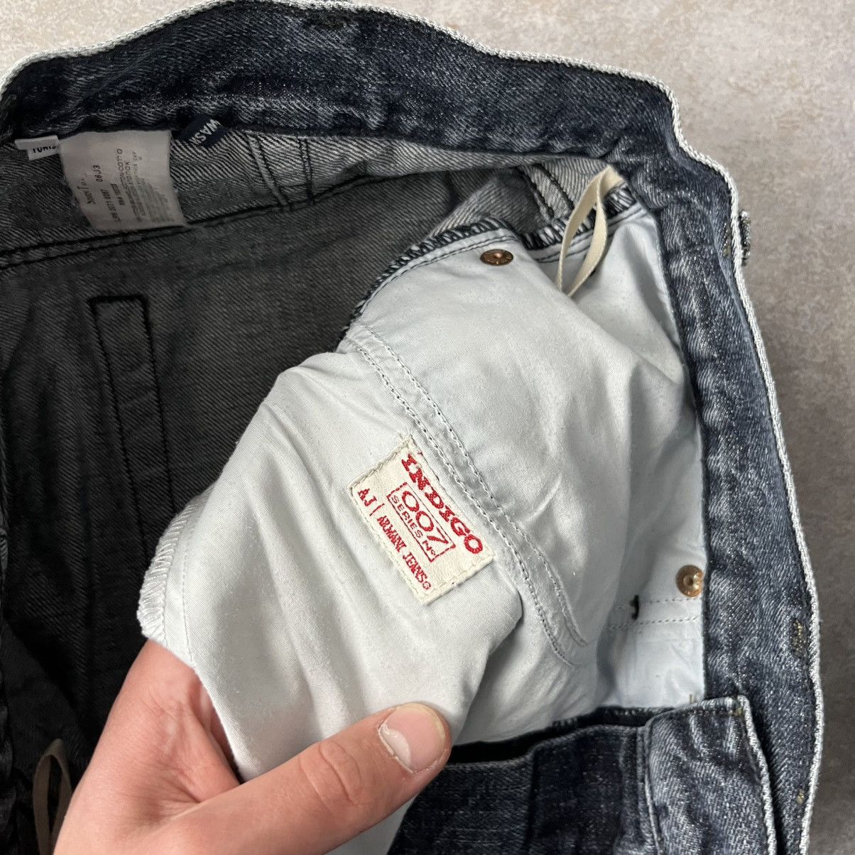 Armani ARMANI VINTAGE METAL LOGO JEANS IF SIX WAS NINE LGB GLAMOUR Size US 32 / EU 48 - 13 Thumbnail