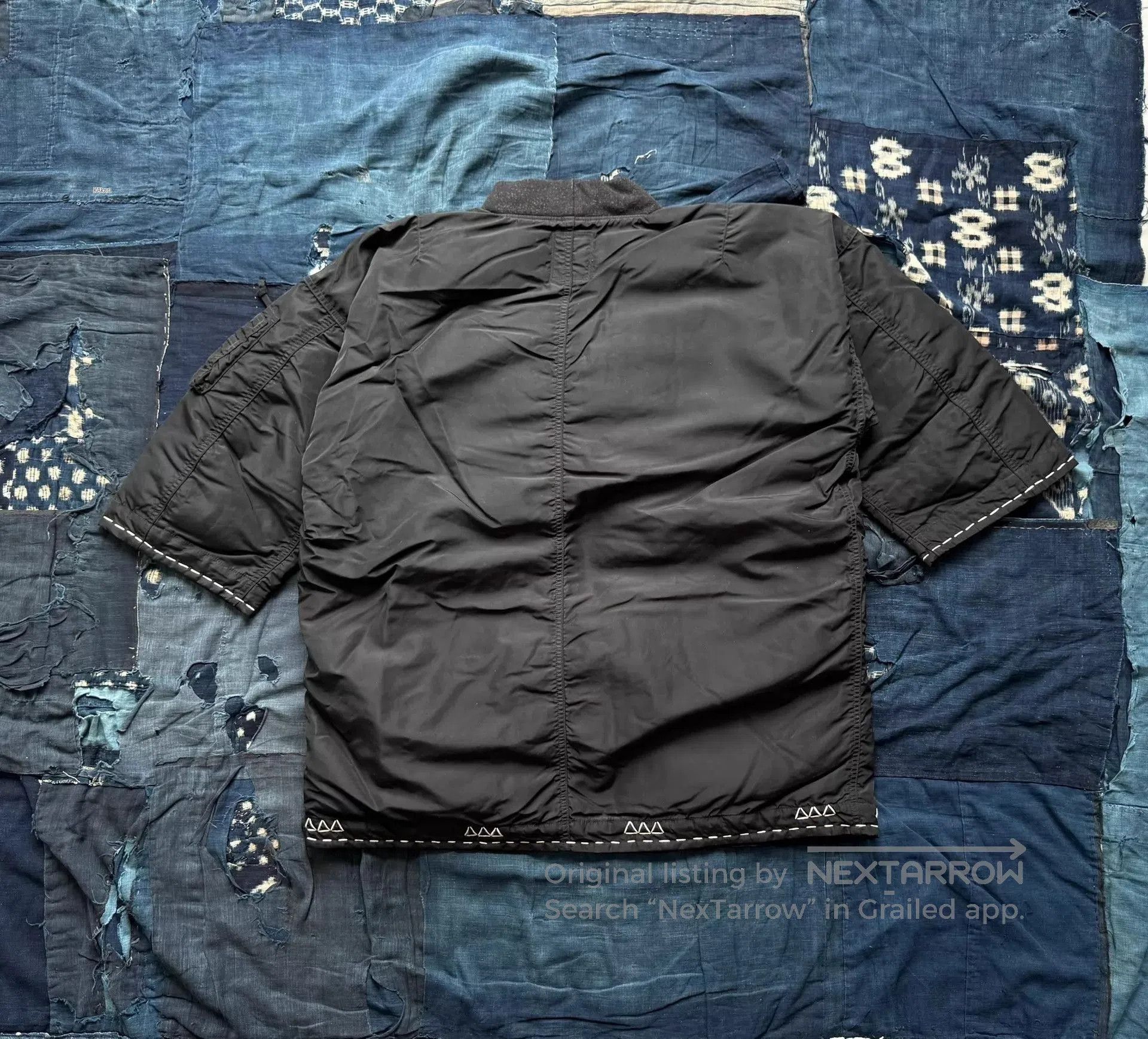 Visvim Black Lightweight Short Sleeve Jacket. Size US XL / EU 56 / 4 - 3 Thumbnail
