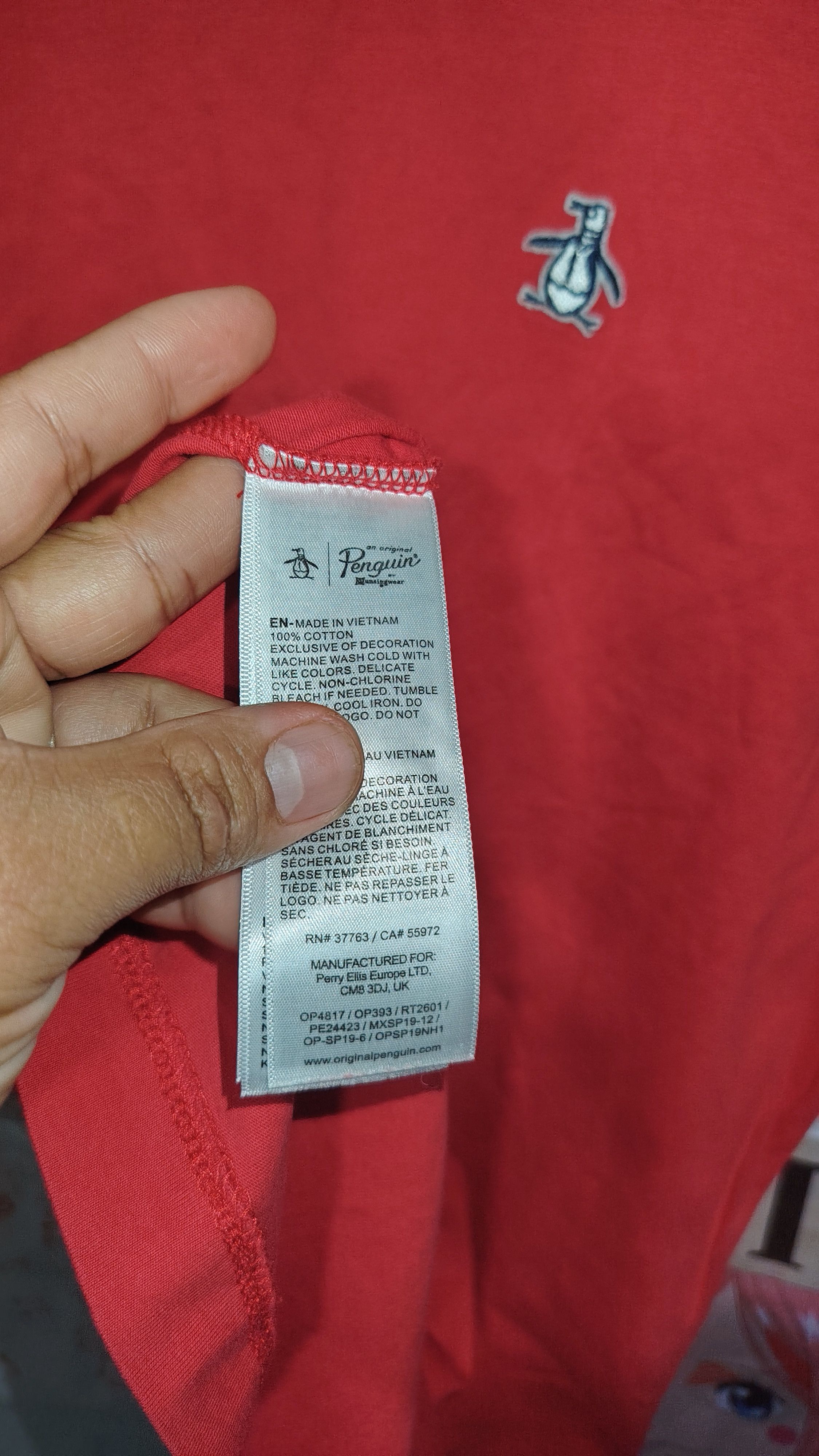 Original Penguin Penguin patch logo red Size US L / EU 52-54 / 3 - 4 Thumbnail