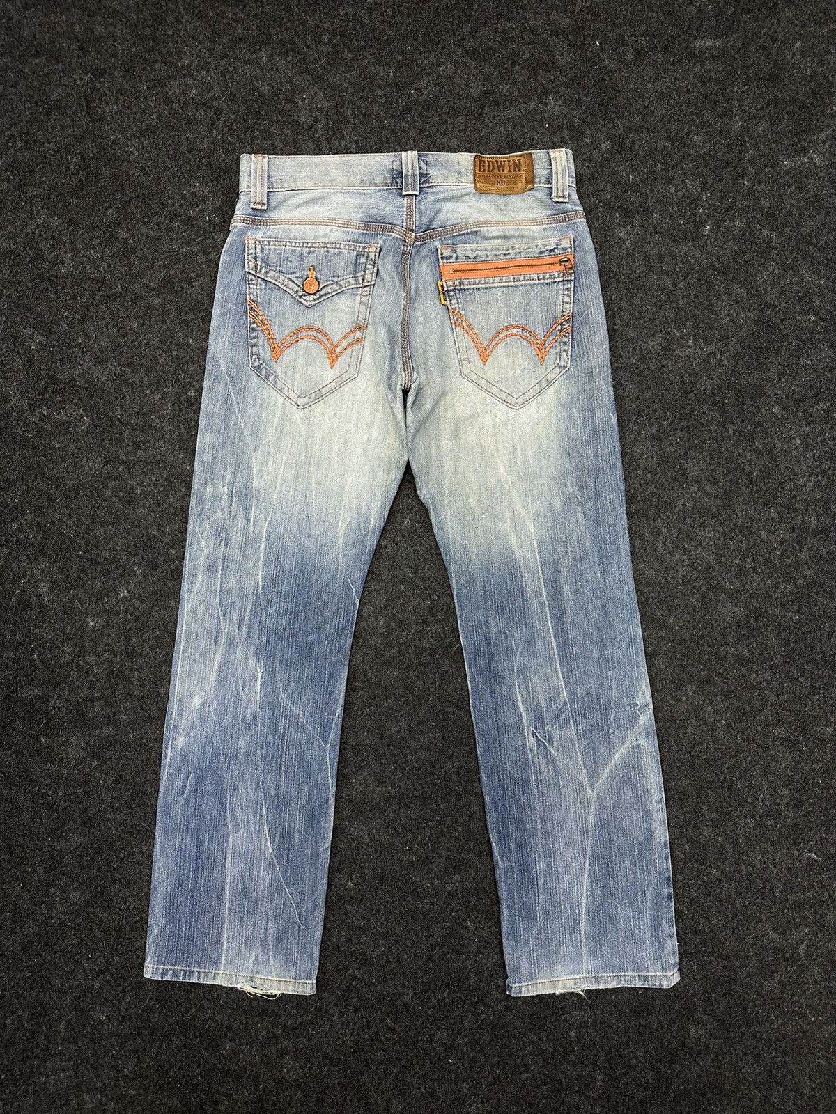 Edwin × If Six Was Nine × Le Grande Bleu (L.G.B.) Vintage Edwin XV Japan Distressed Denim Size 32 F44 Size US 32 / EU 48 - 2 Thumbnail