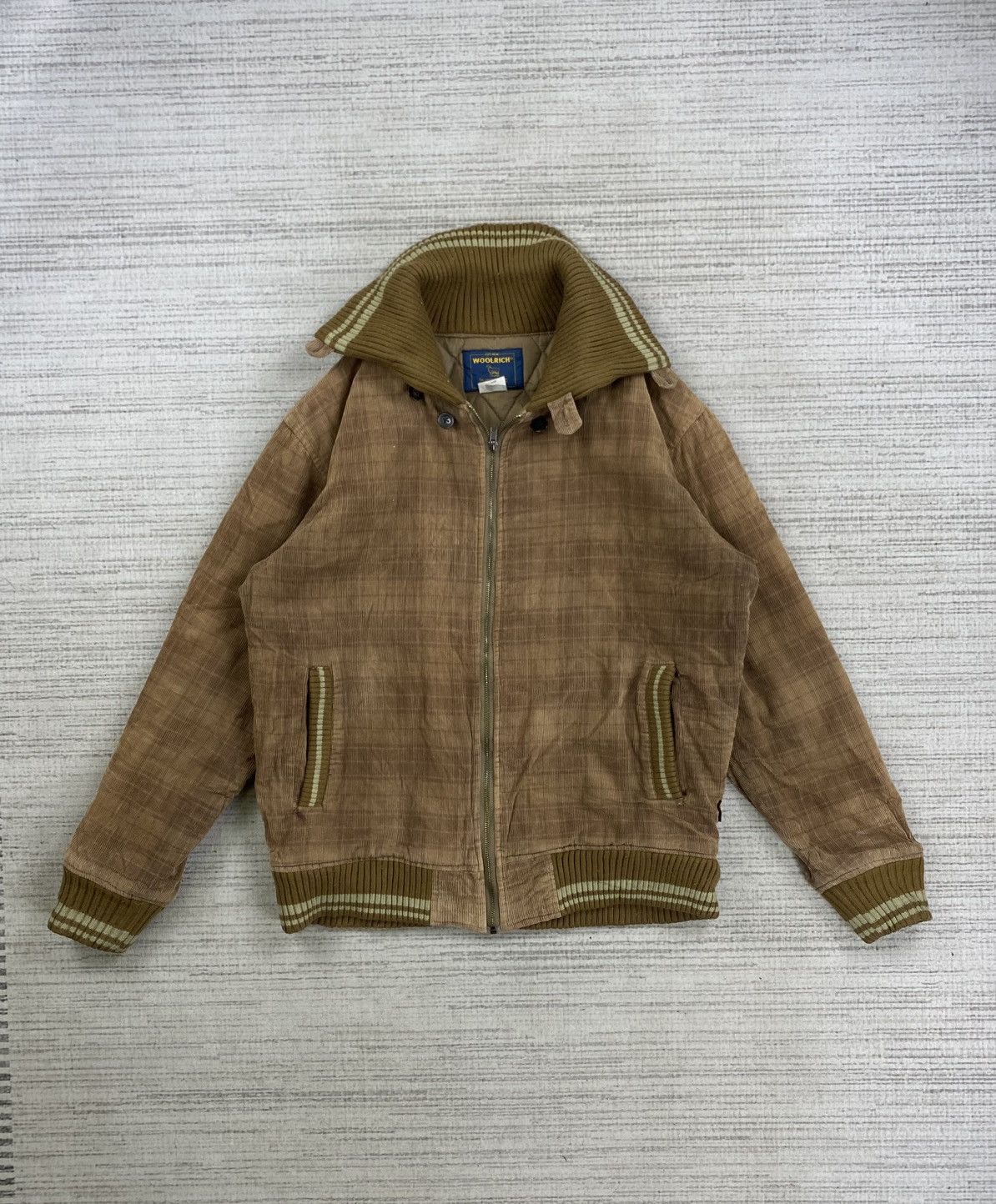 Japanese Brand × Vintage × Woolrich Woolen Mills Vintage Woolrich Checked Zipper Jacket Size US L / EU 52-54 / 3 - 6 Thumbnail