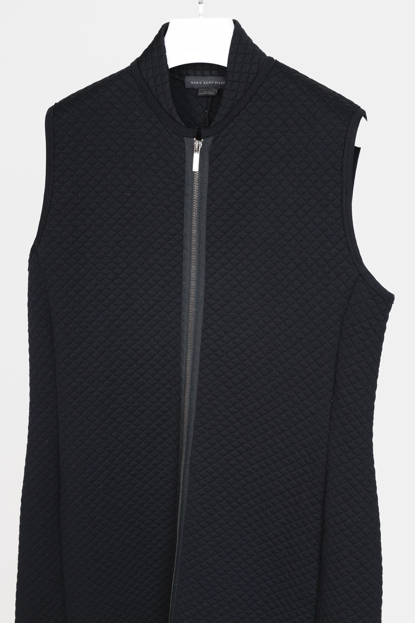 Marie Saint Pierre Marie Saint Pierre Black Quilted Maxi Vest Size L / US 10 / IT 46 - 3 Thumbnail
