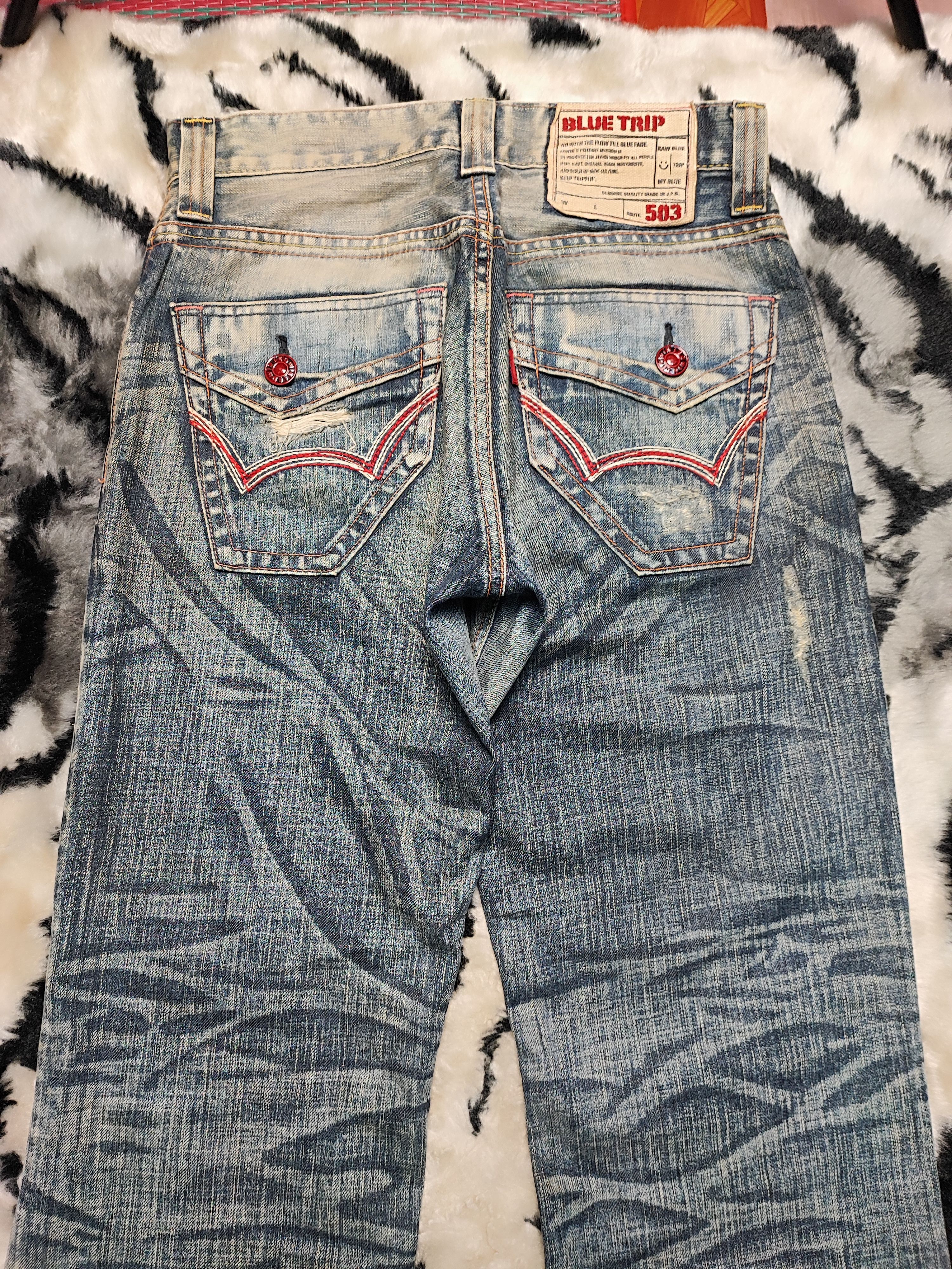 Edwin × Japanese Brand Flare Bootcut by Edwin Blue Trip Size US 30 / EU 46 - 11 Thumbnail