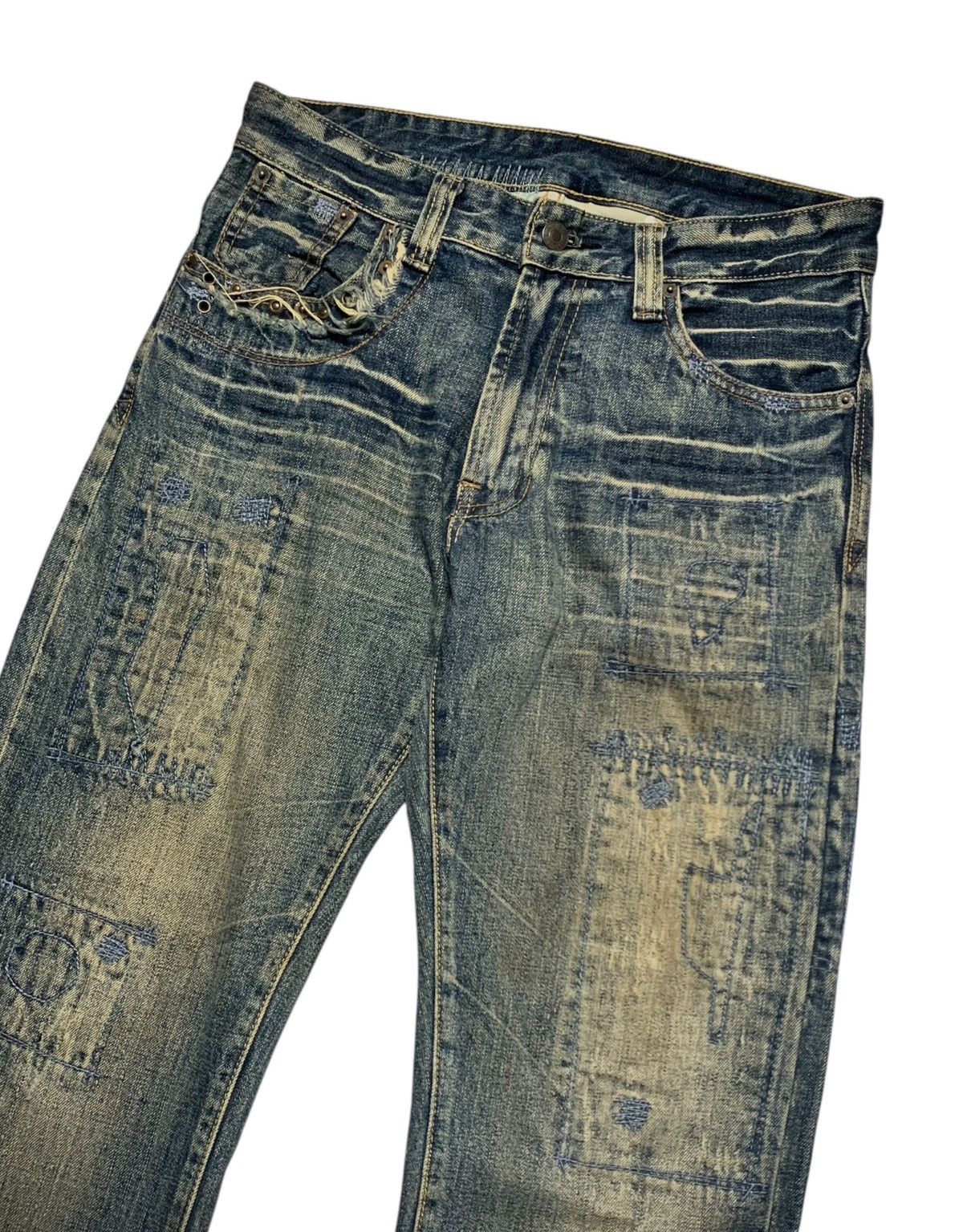 Japanese Brand Archive SOLBERRY vintage raw art denim if six was nine style Size US 29 - 2 Thumbnail